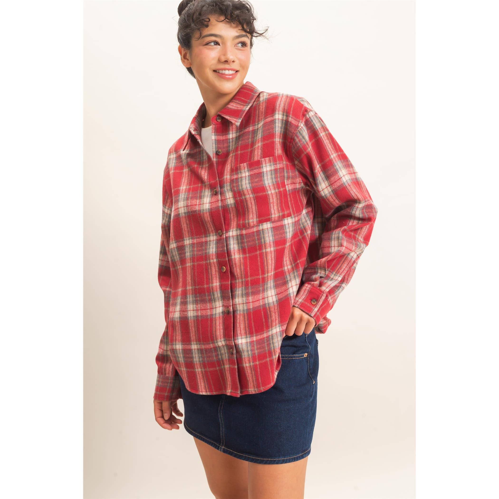 Plaid Long Sleeve Shirt