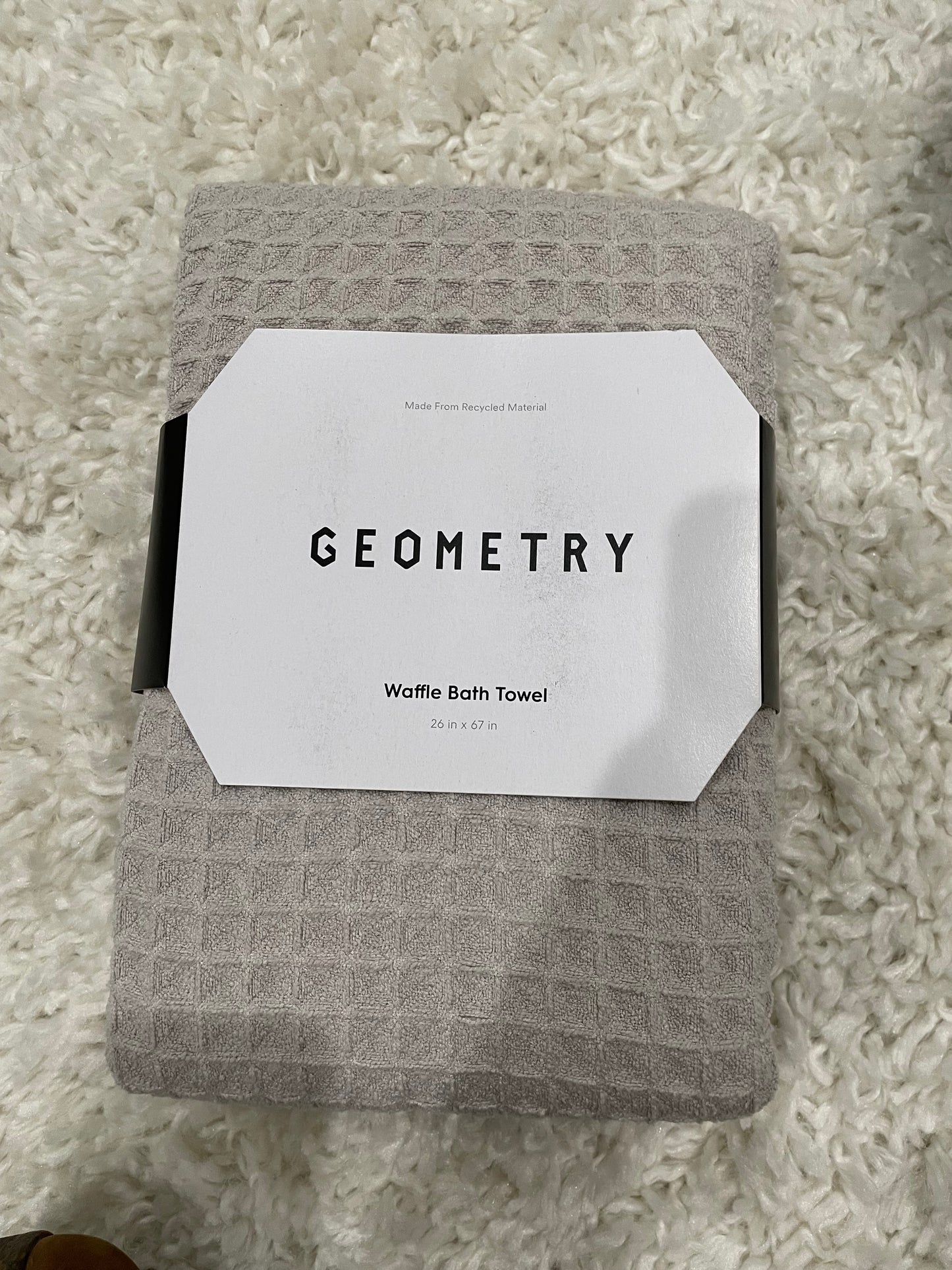 Geometry Waffle Bath Towel