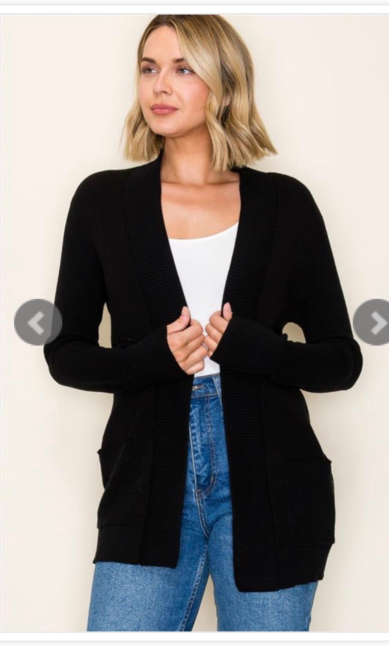 Waffle Textured Cardigan