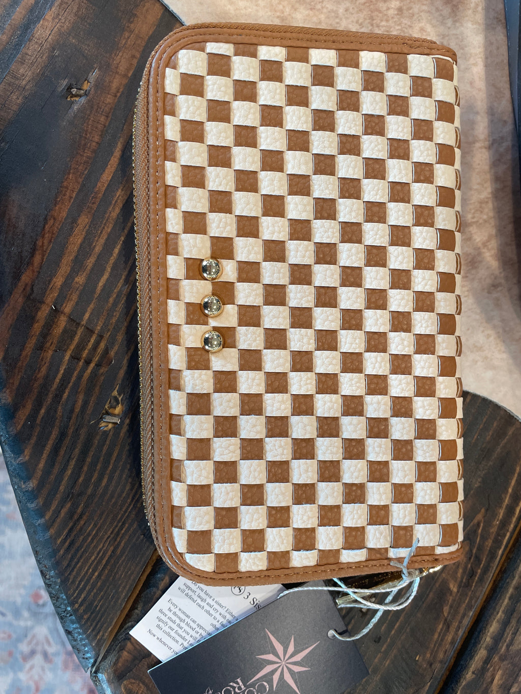 Large Zip Woven Wallet