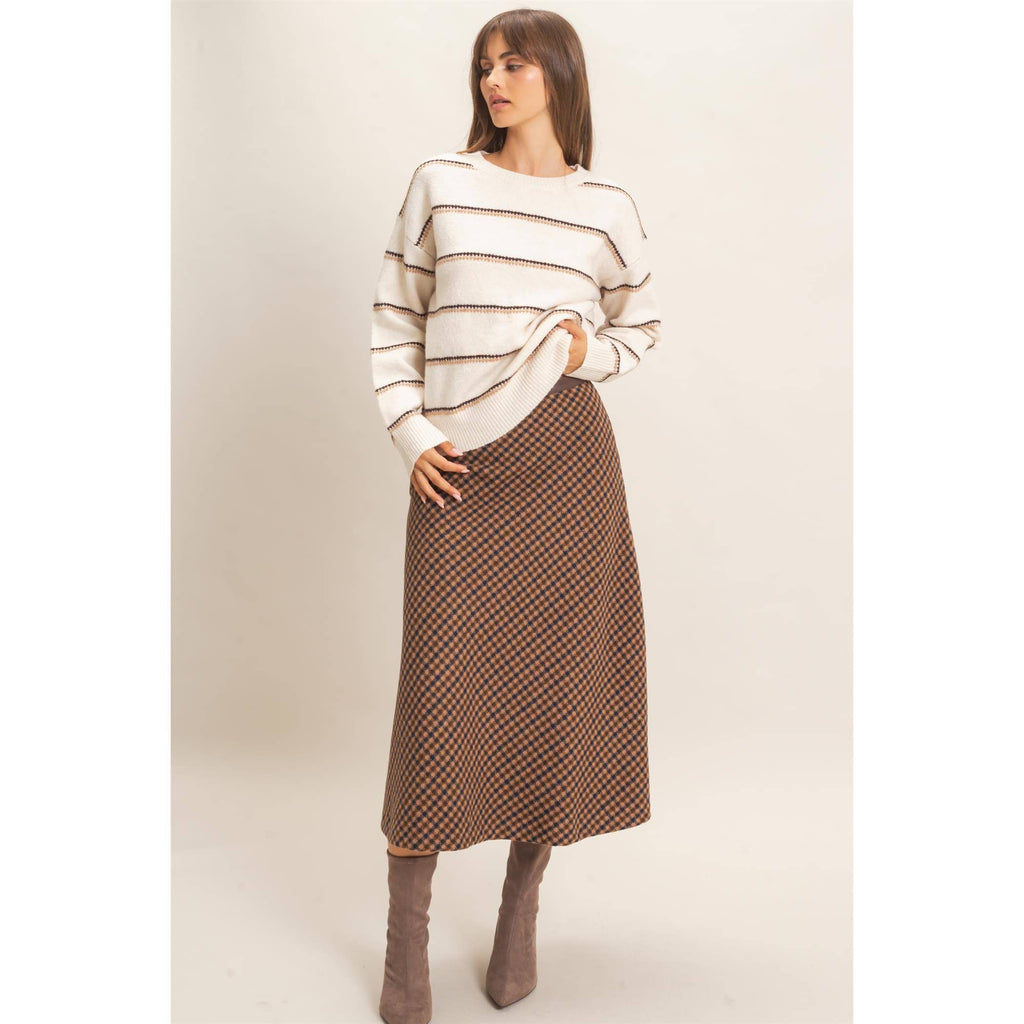Striped Crew Neck Sweater