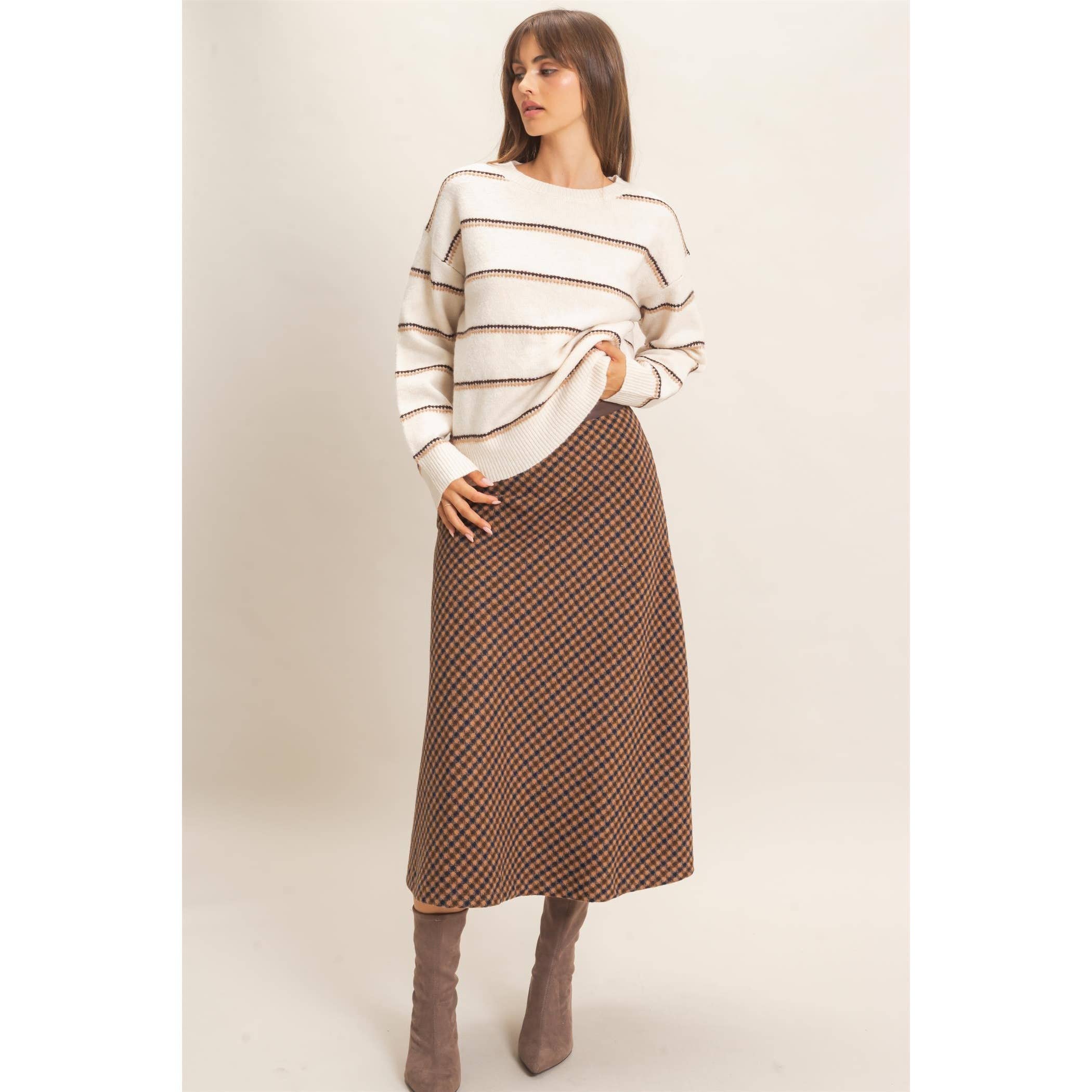 Striped Crew Neck Sweater