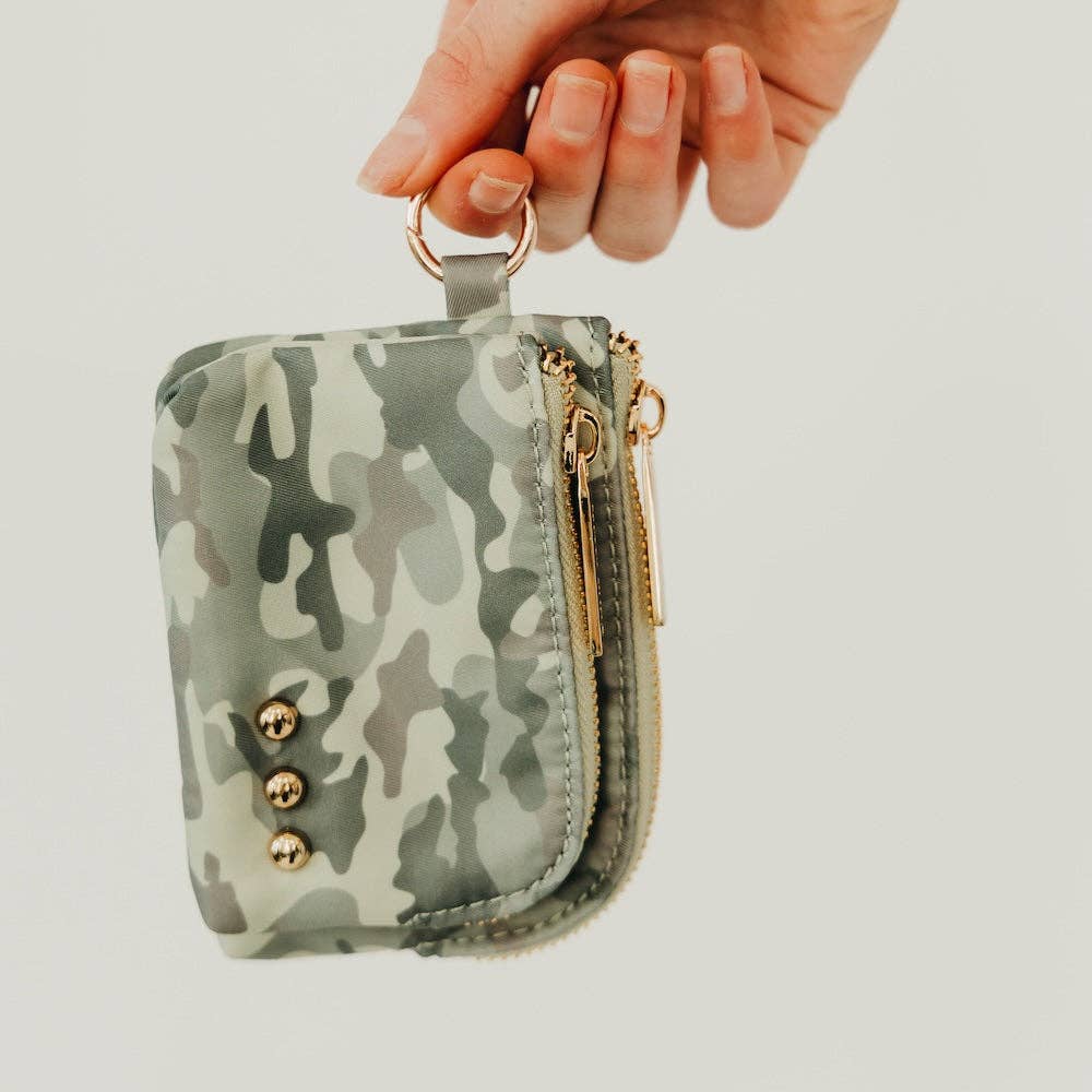 Nylon Cameron Double Zip Card Wallet
