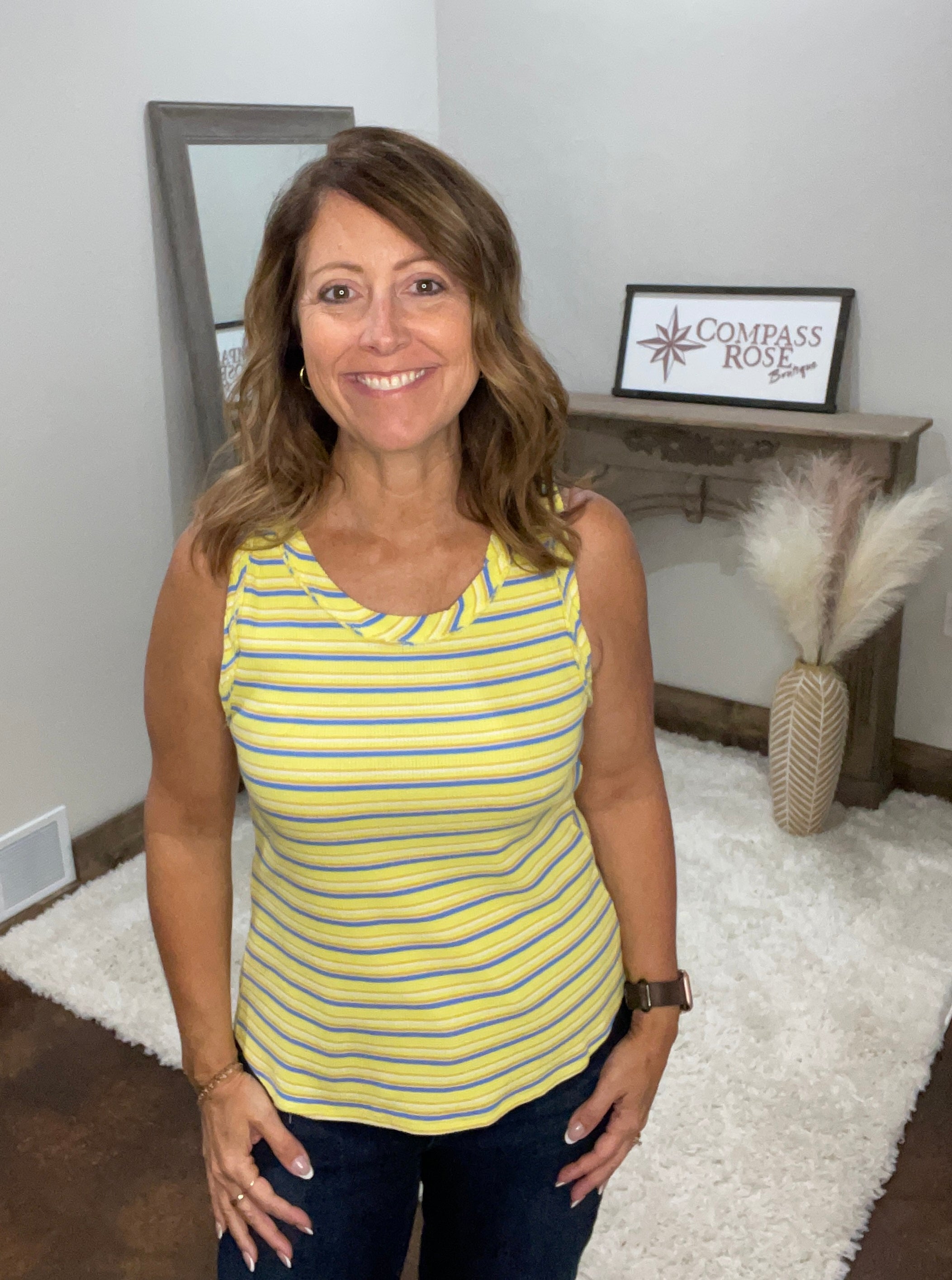 Mini Waffle Knit Tank Top