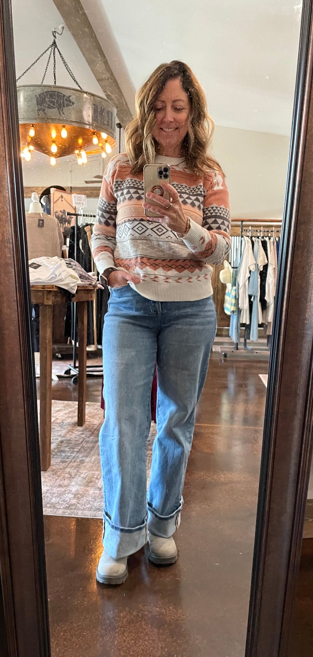 Super High Wide Leg w/ Cuff Hem