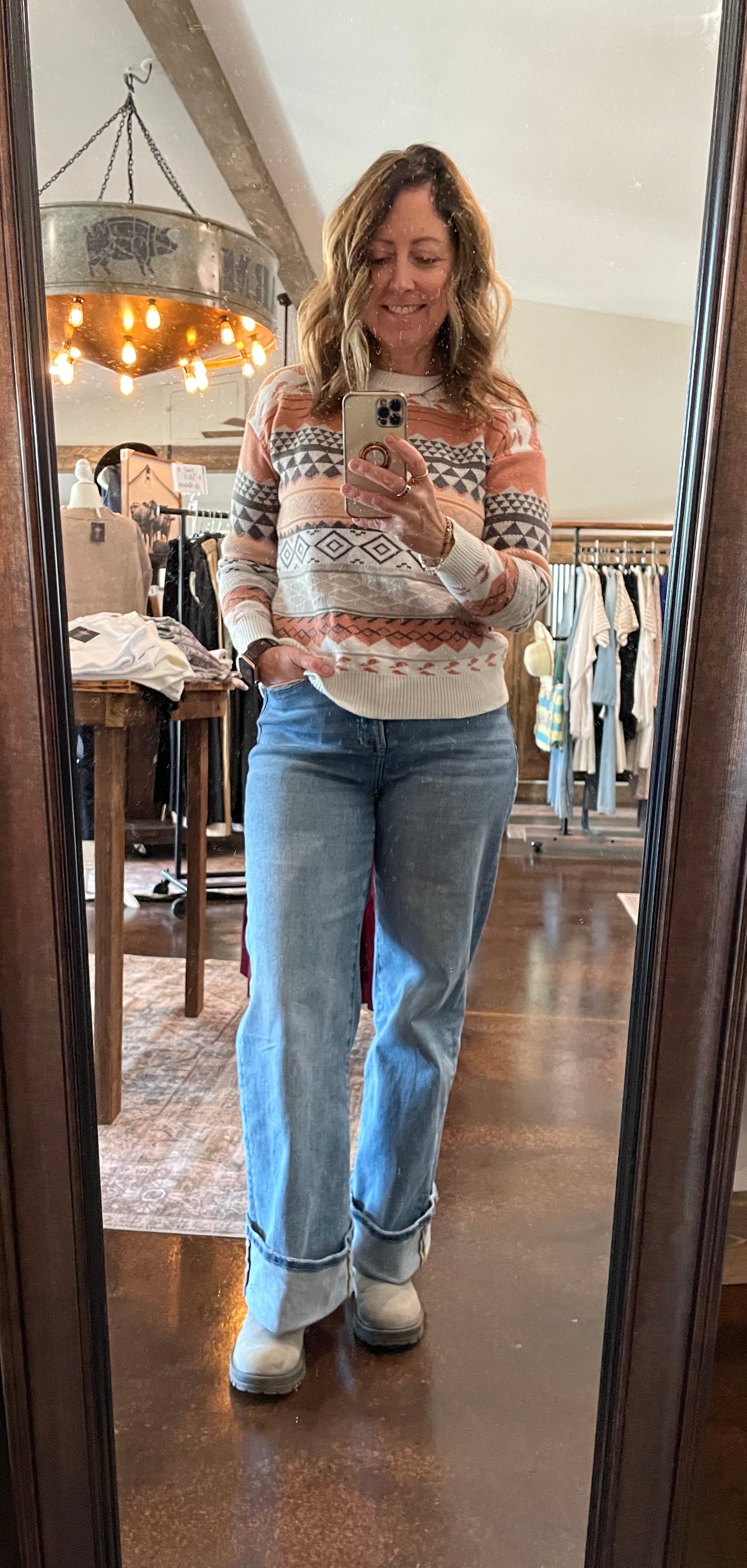 Super High Wide Leg w/ Cuff Hem