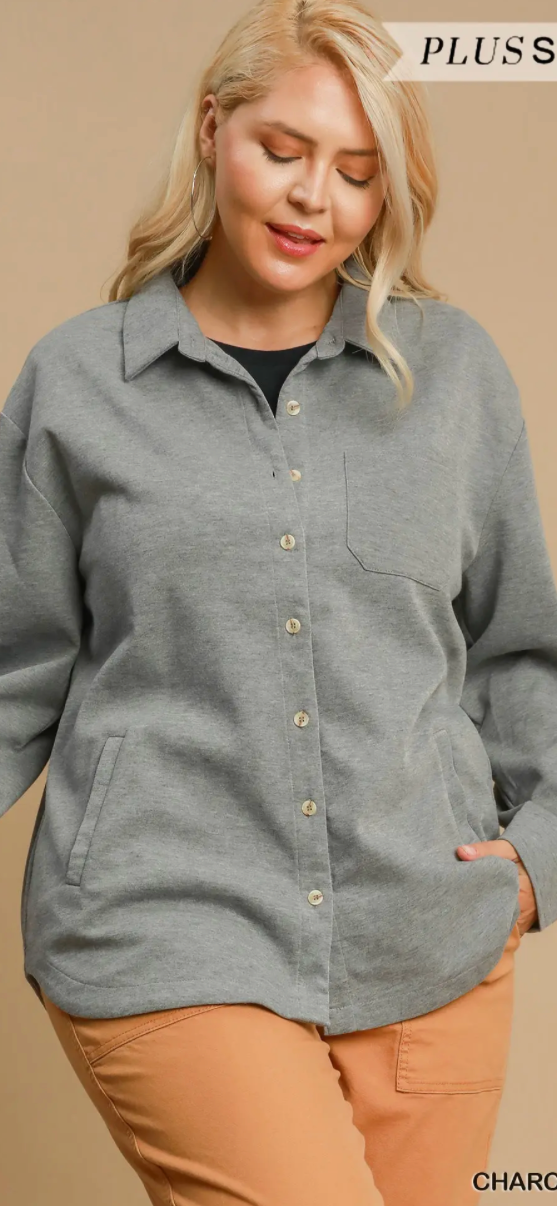 Luxeknit Oversized Shirt Jacket