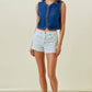 Braided Denim Vest