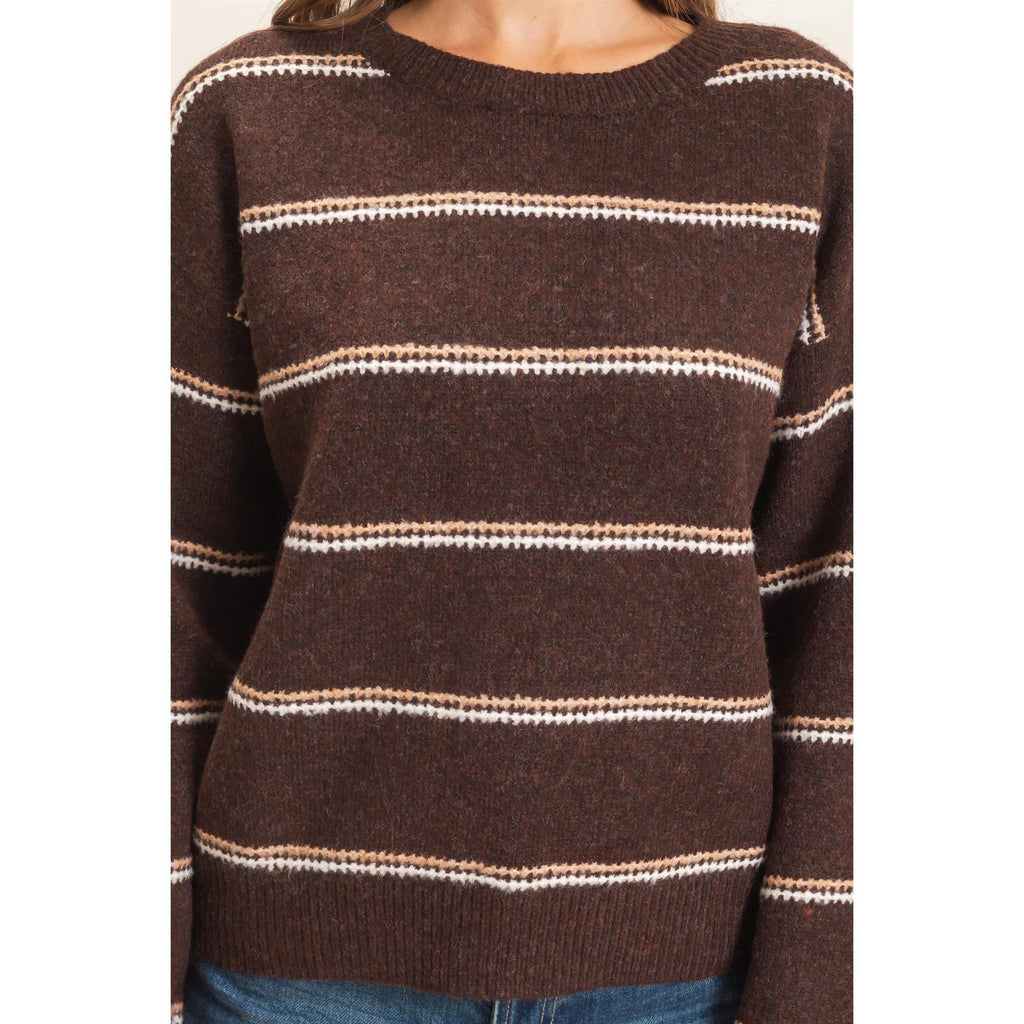 Striped Crew Neck Sweater