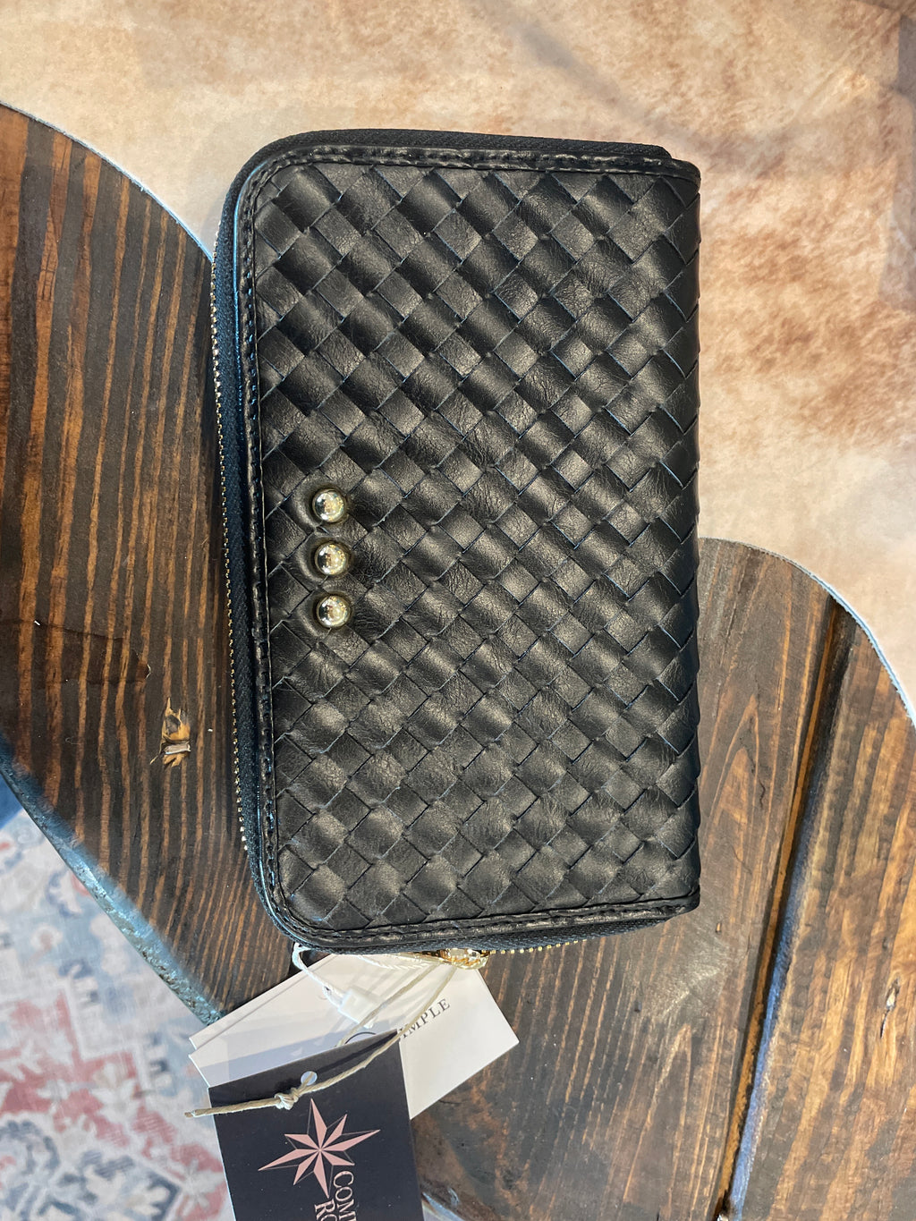 Large Zip Woven Wallet