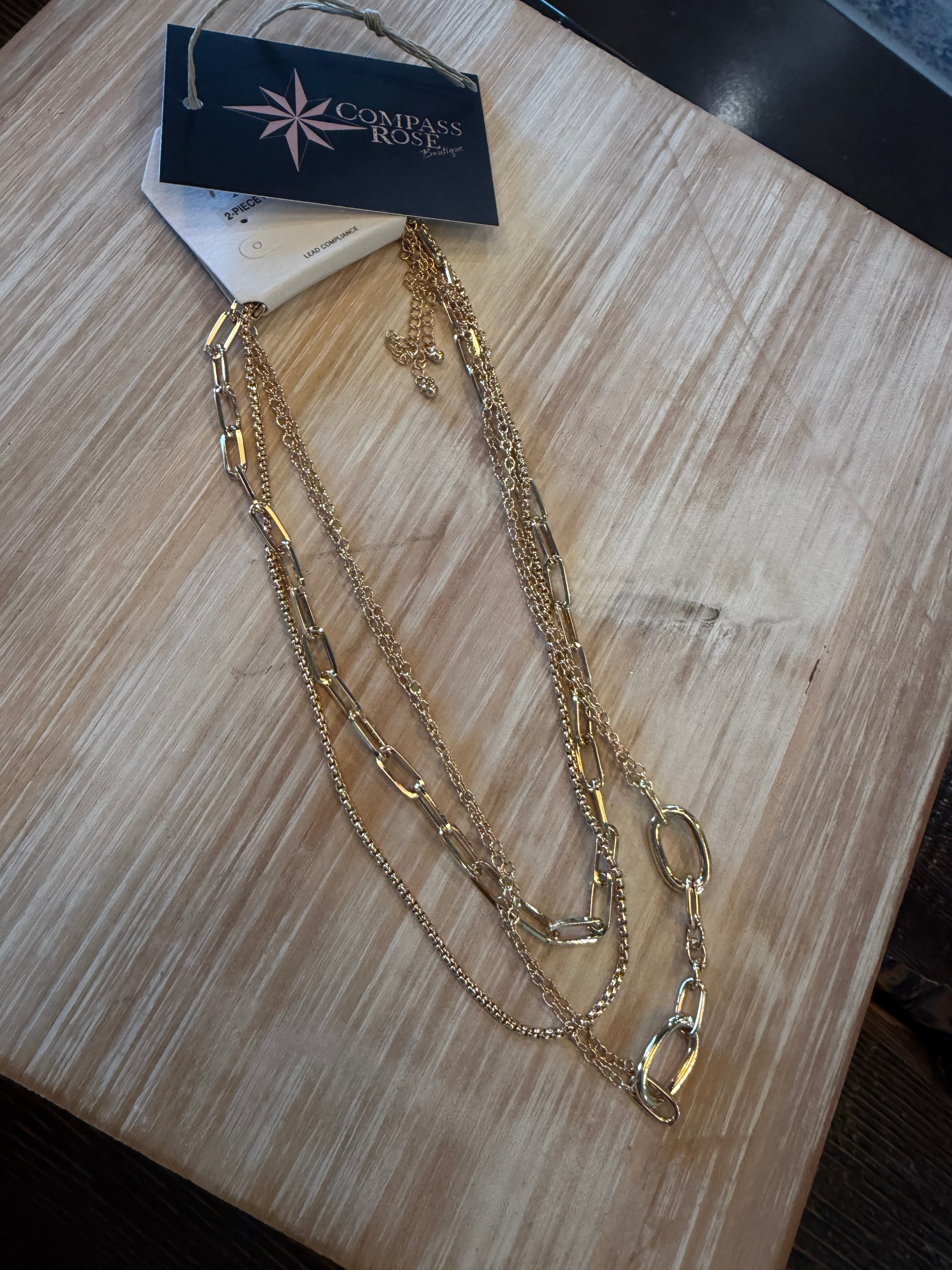 Duo Necklace/Multi Chain