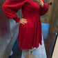 FIT AND FLARE MINI DRESS