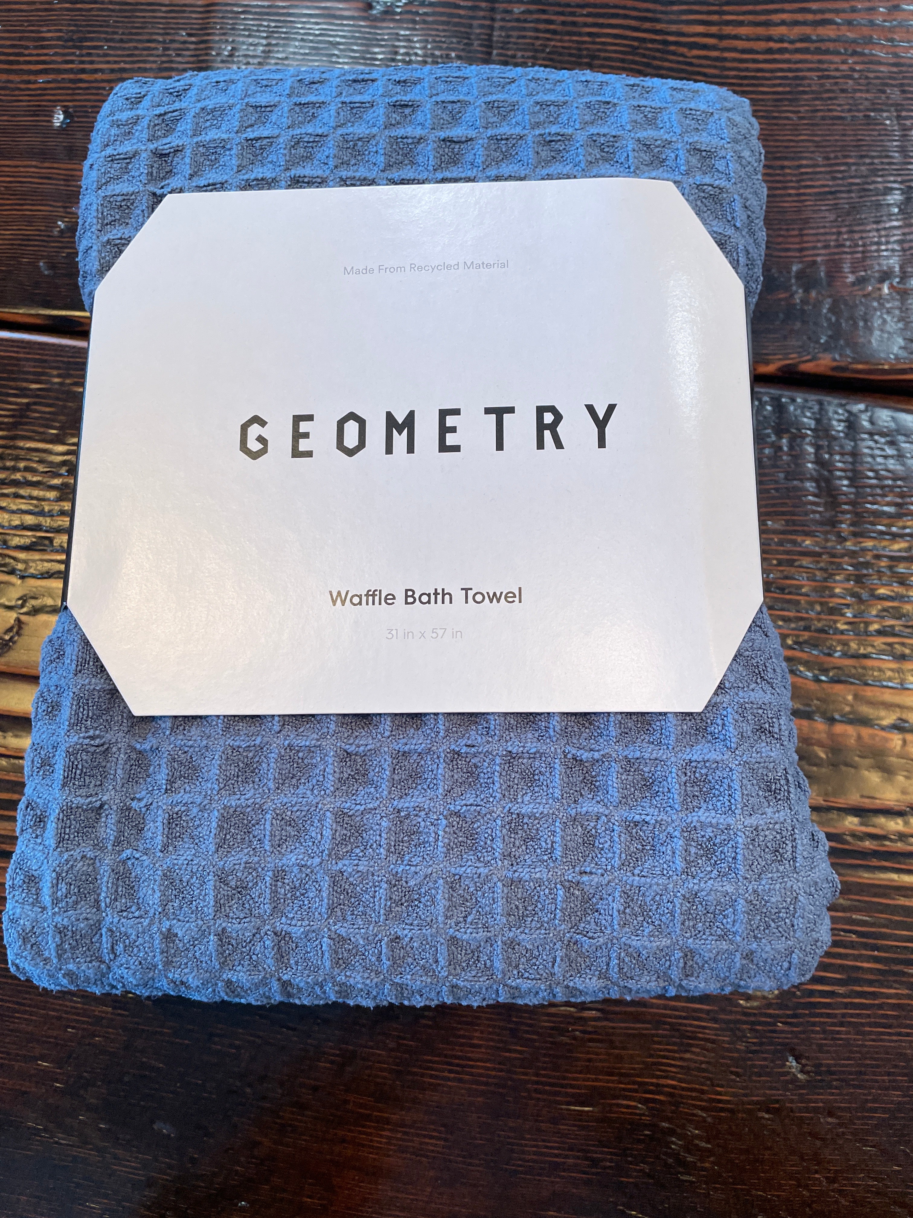 Geometry Waffle Bath Towel