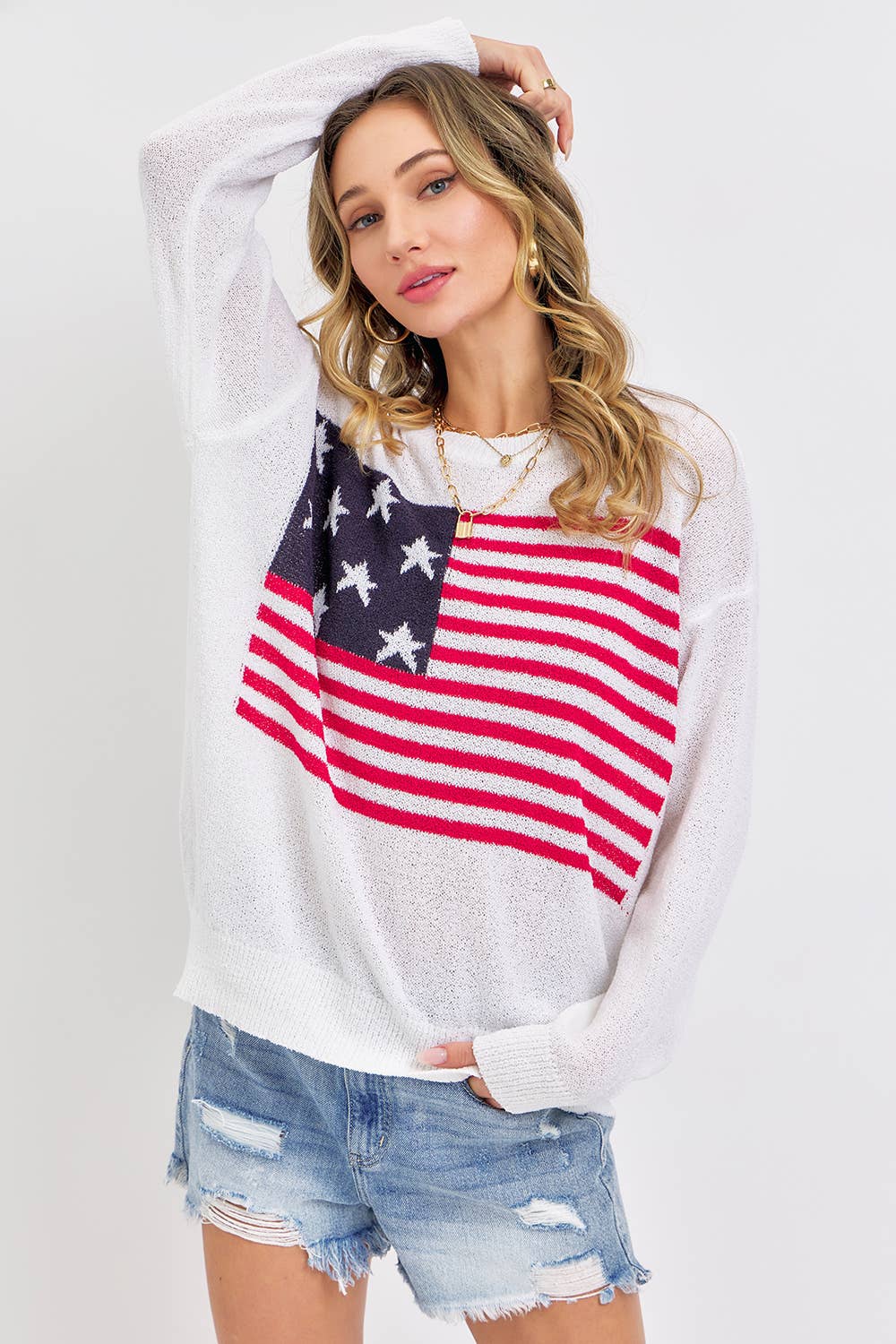 AMERICAN FLAG SWEATER