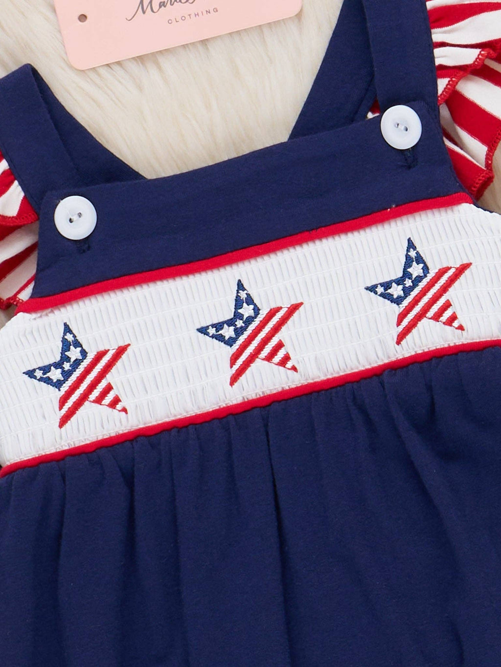 American Stars Smocked Romper