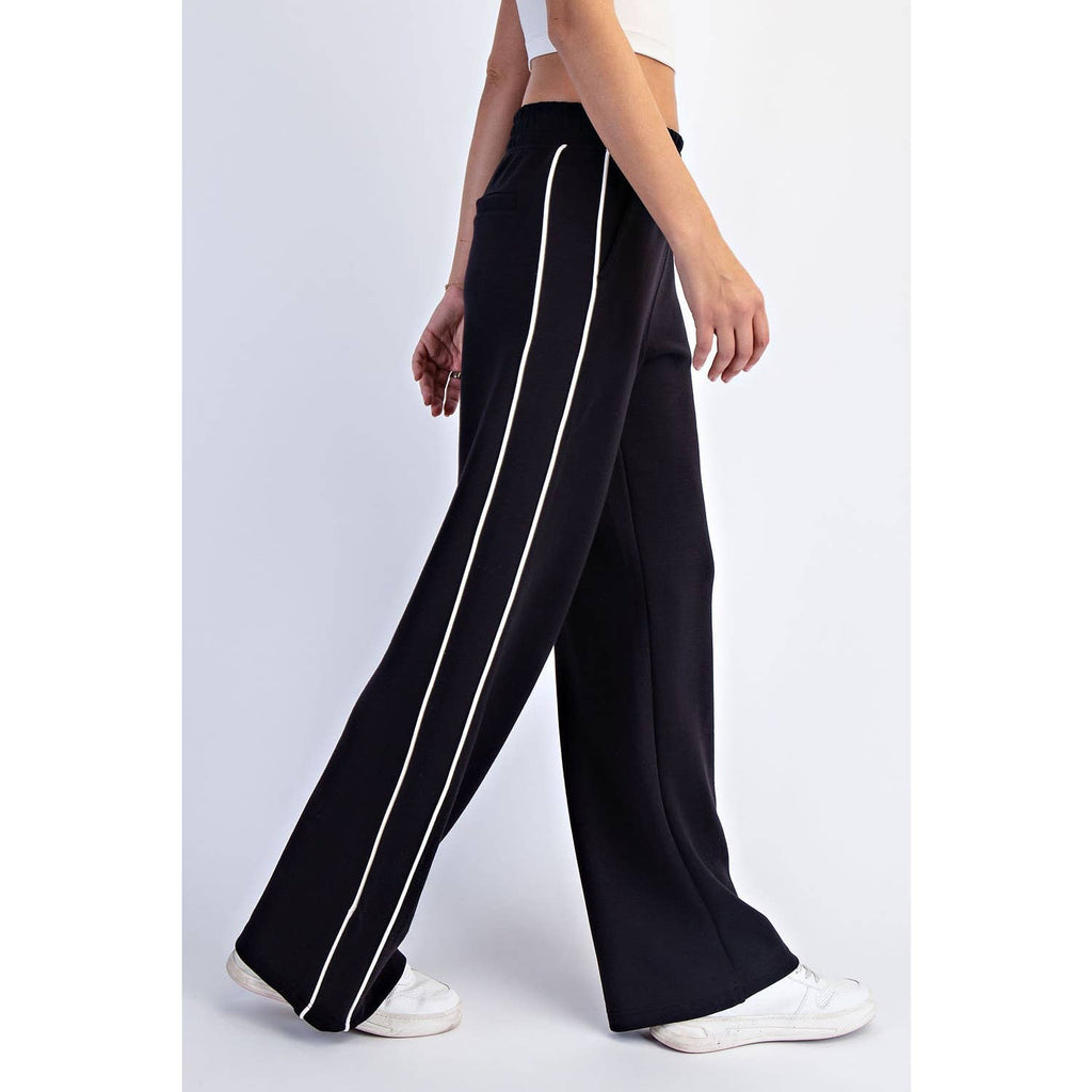 Modal Scuba Two Strip Piping Straight Pant