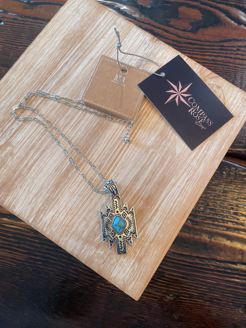 Aztec Pendant Necklace