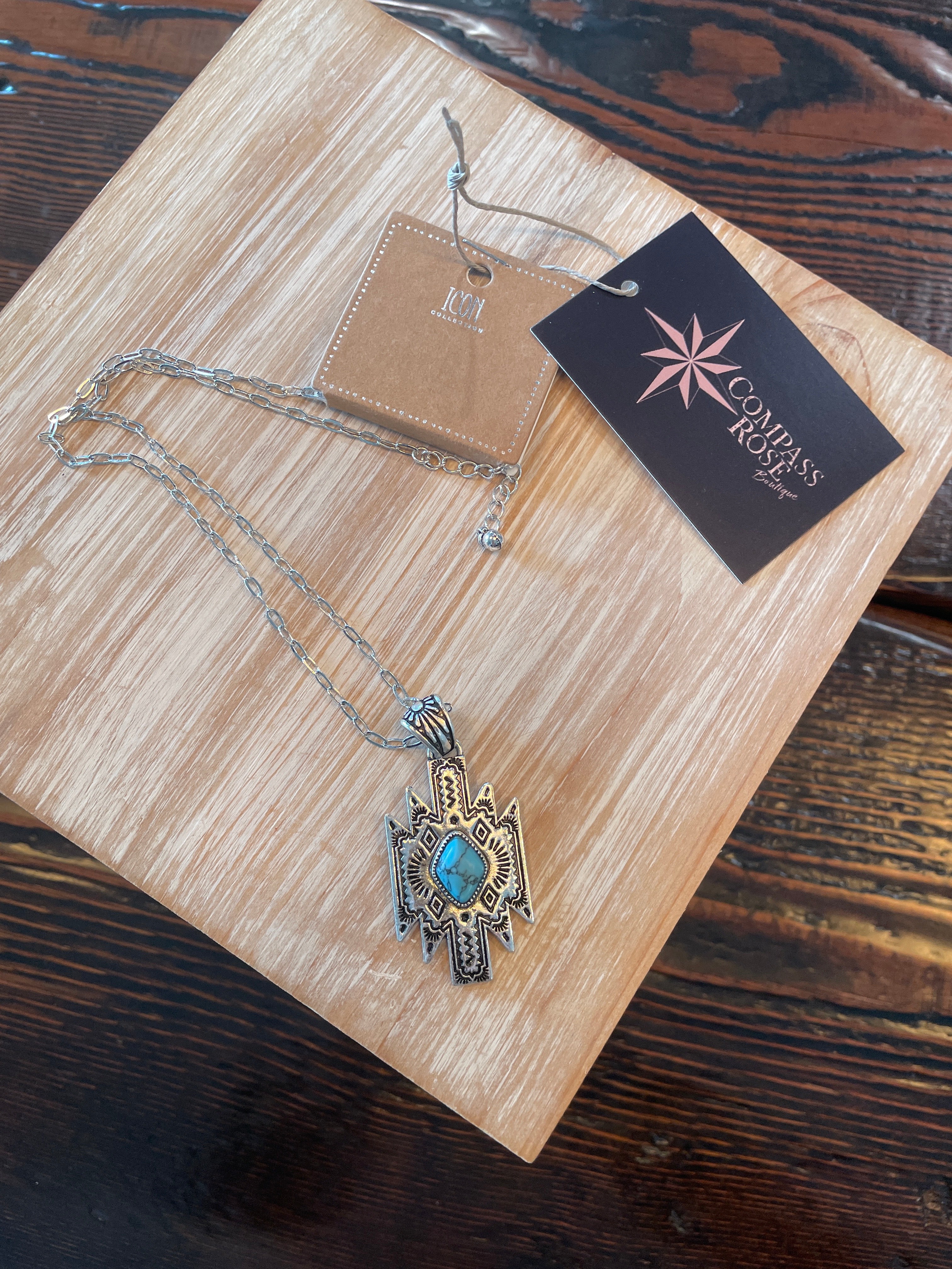 Aztec Pendant Necklace