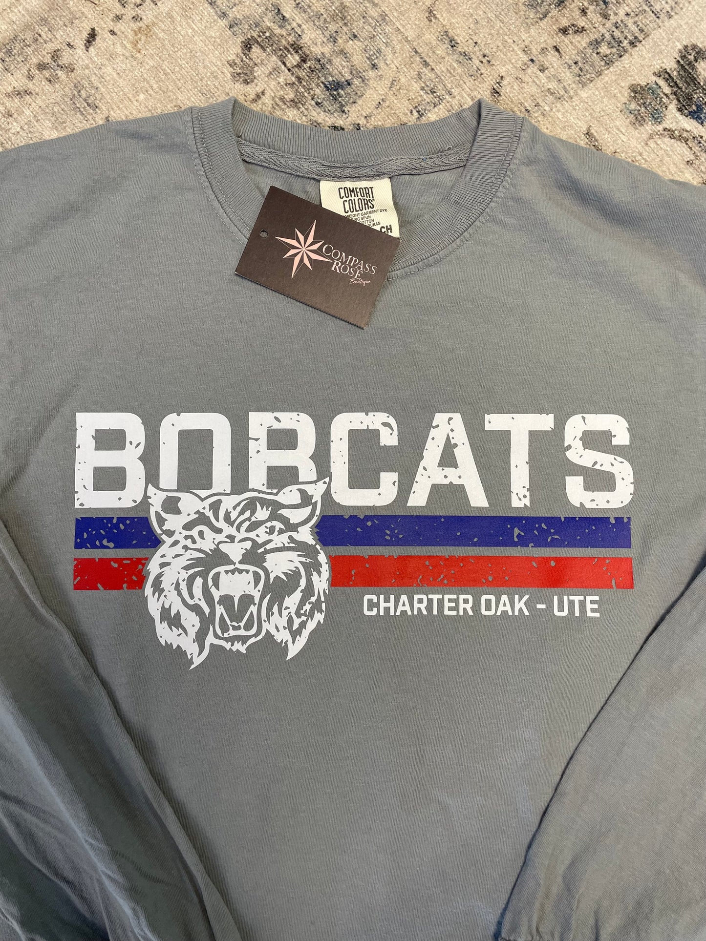 Vintage Bobcats Long Sleeve Tee