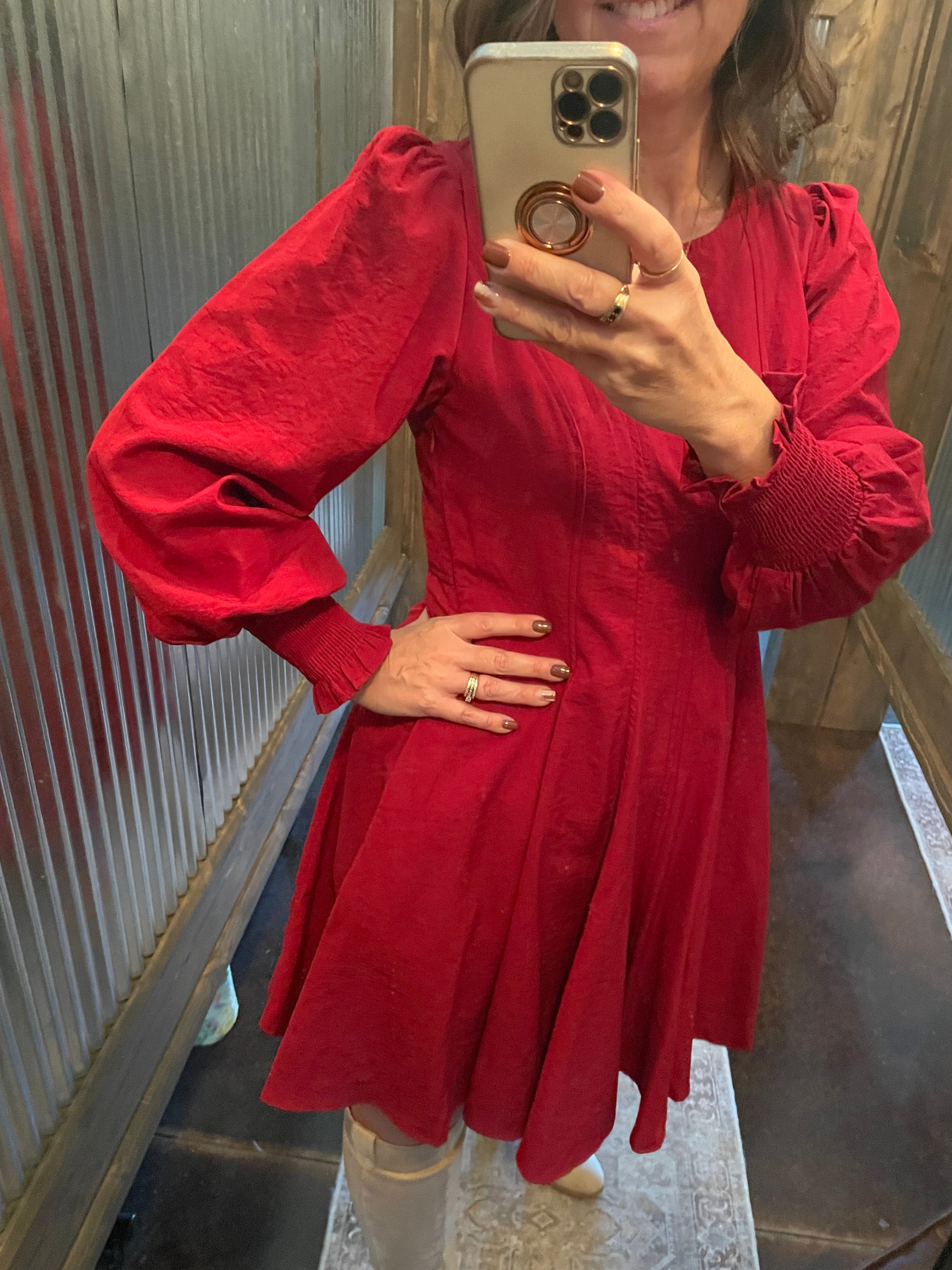 FIT AND FLARE MINI DRESS