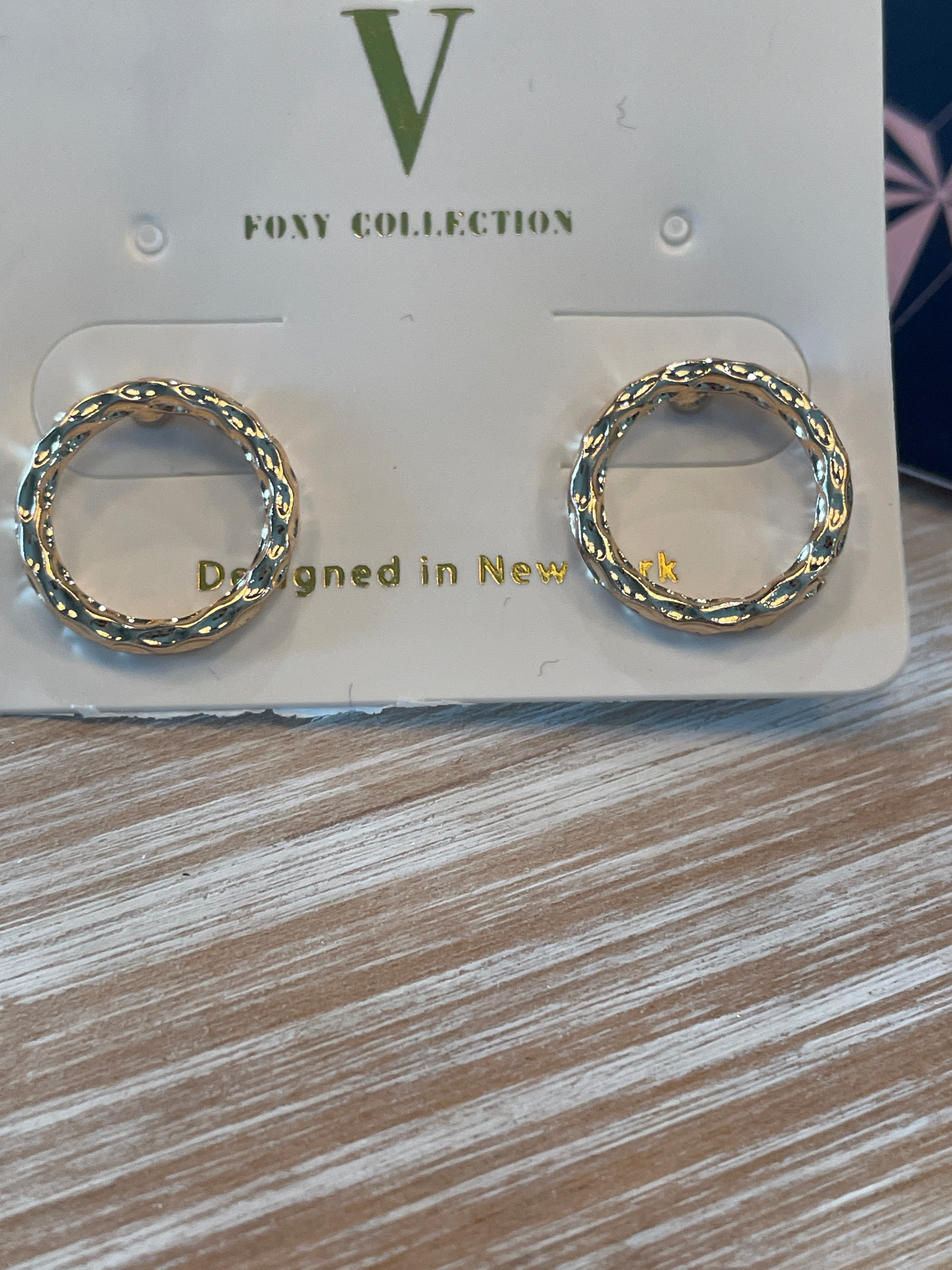 Gold Woven Circle Earrings