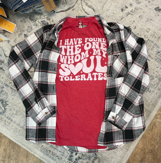 My Soul Tolerates Valentine's Graphic Tee