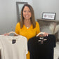 V-Neck Short Sleeve Round Hem Top