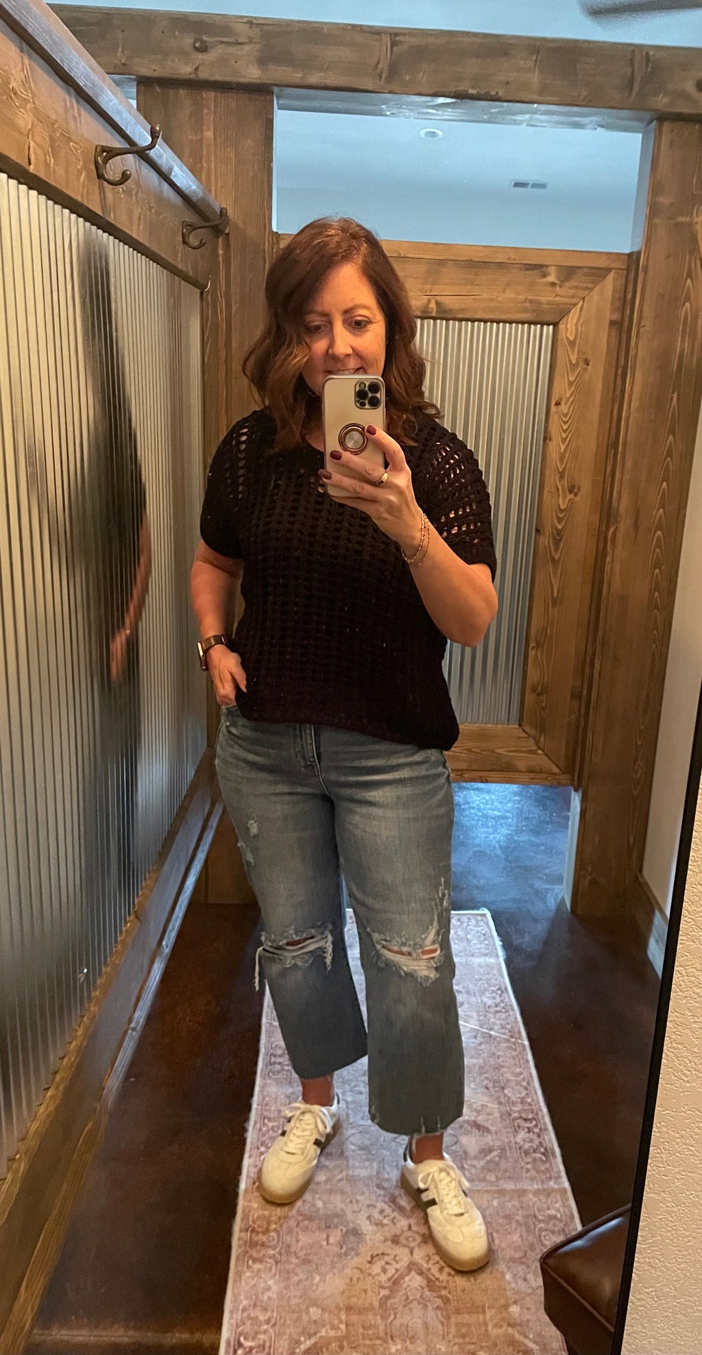 Judy Blue HW w/Destroy Crop Wide Leg