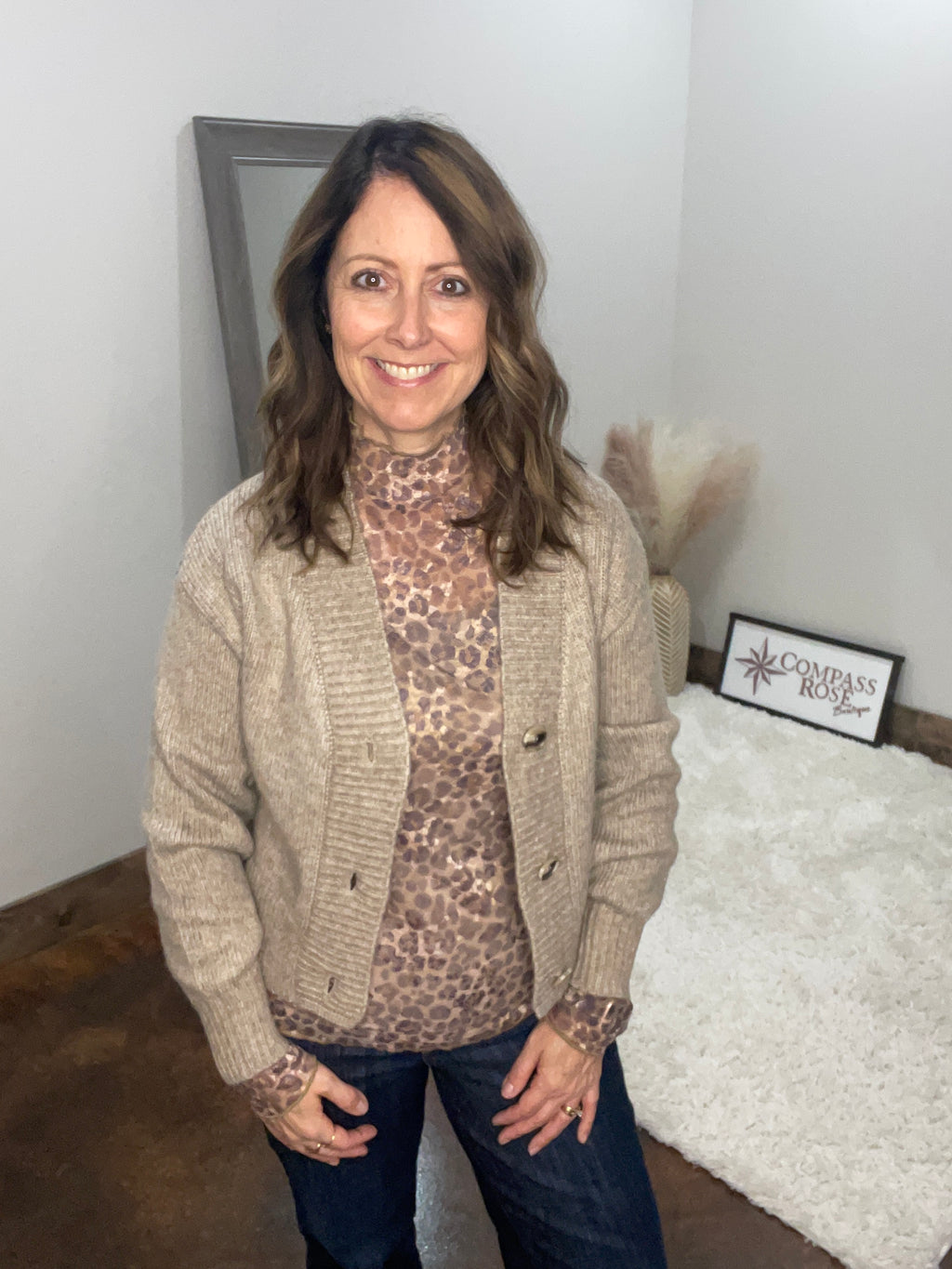 Melange Sweater Cardigan