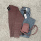 GRADIENT TONE STRIPED SWEATER
