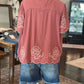 Linen Floral Top