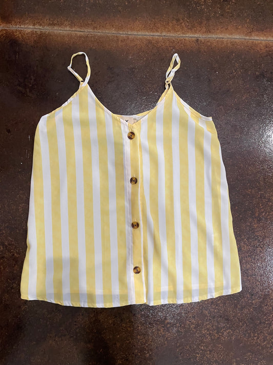 Yellow Striped Sleeveless