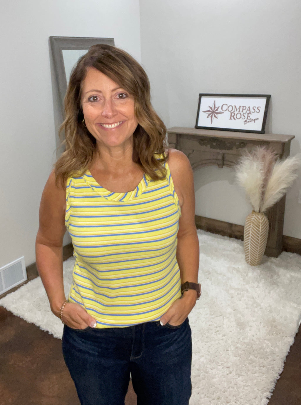 Mini Waffle Knit Tank Top