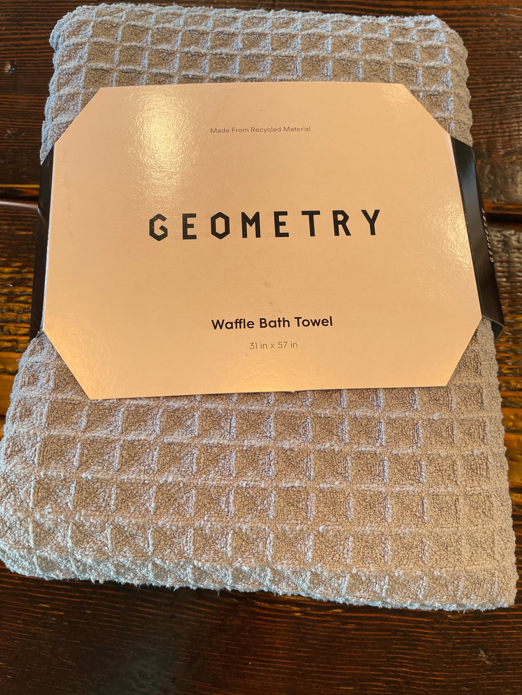 Geometry Waffle Bath Towel
