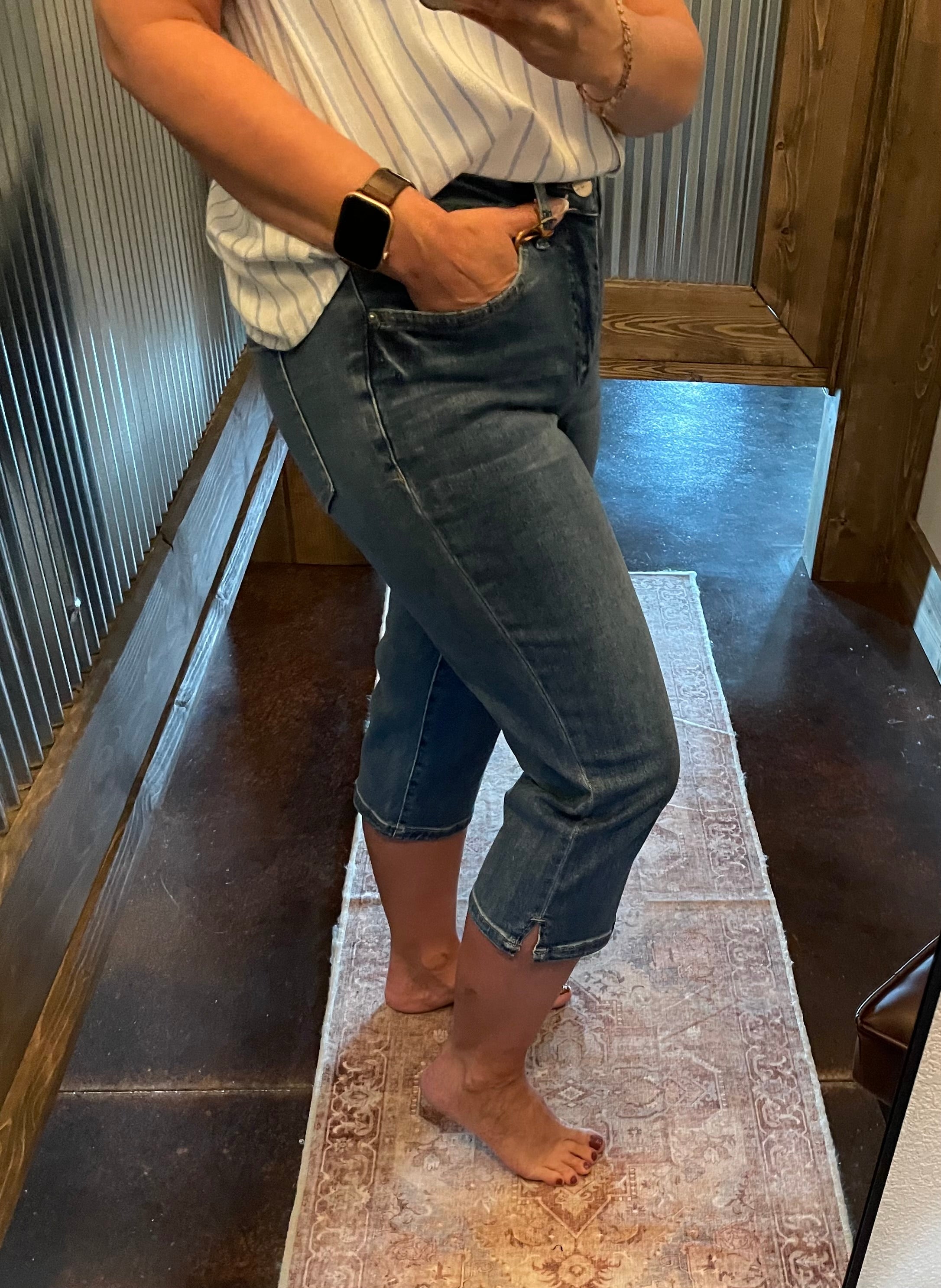 High Rise Premium Stretch Essential Capri