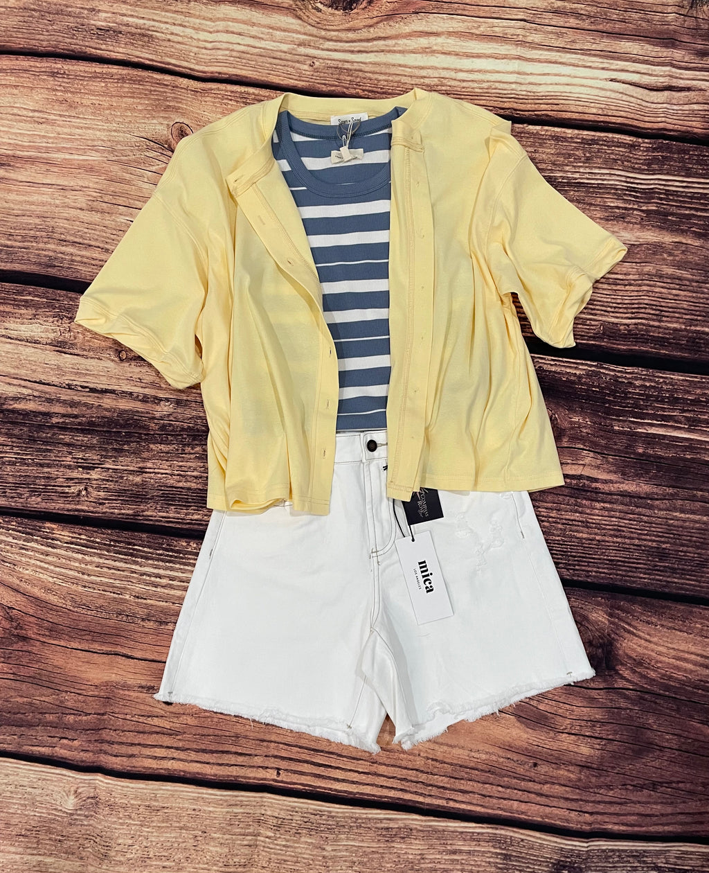 Oversized Button Front Top
