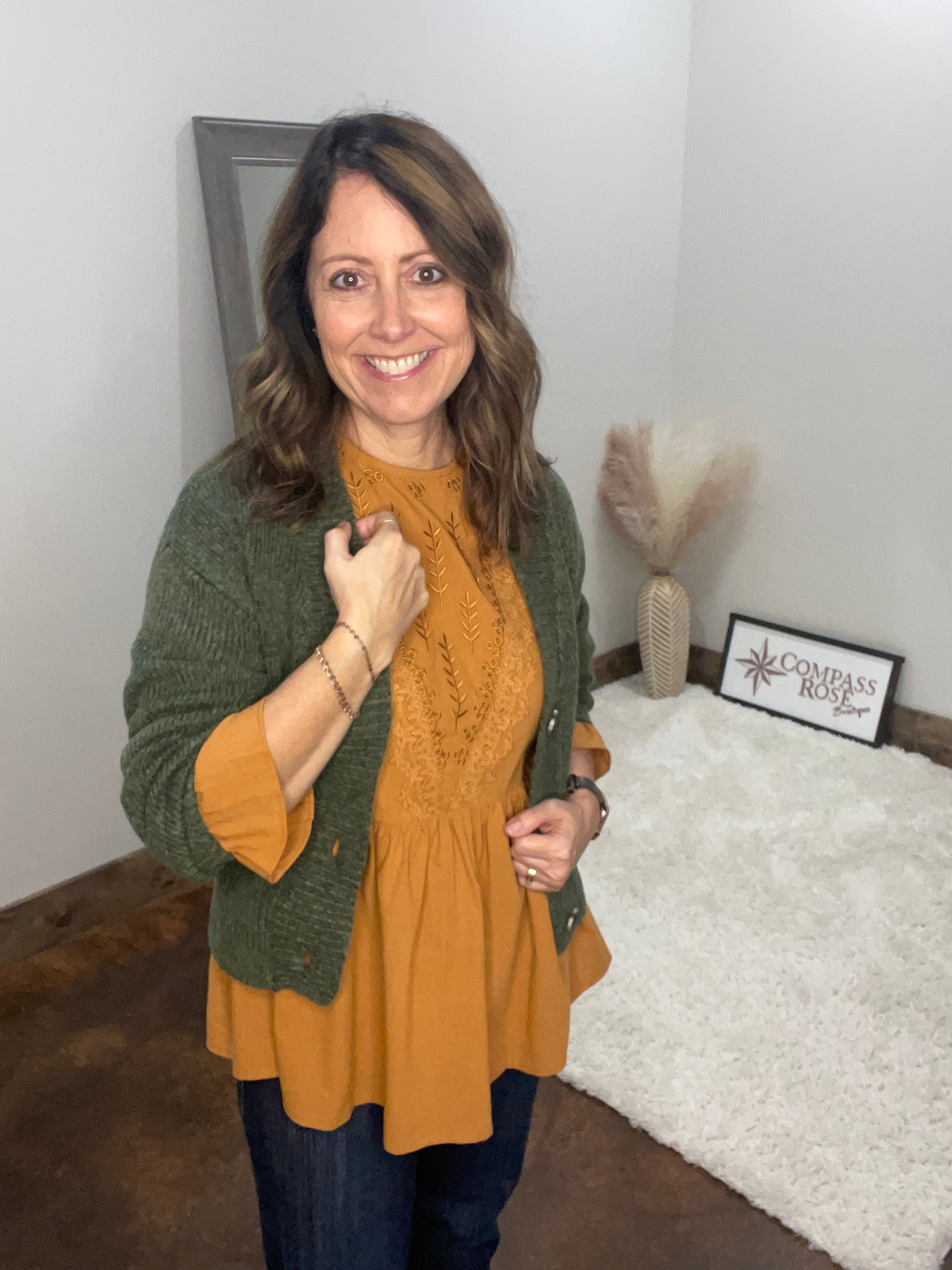 Melange Sweater Cardigan