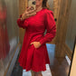 FIT AND FLARE MINI DRESS
