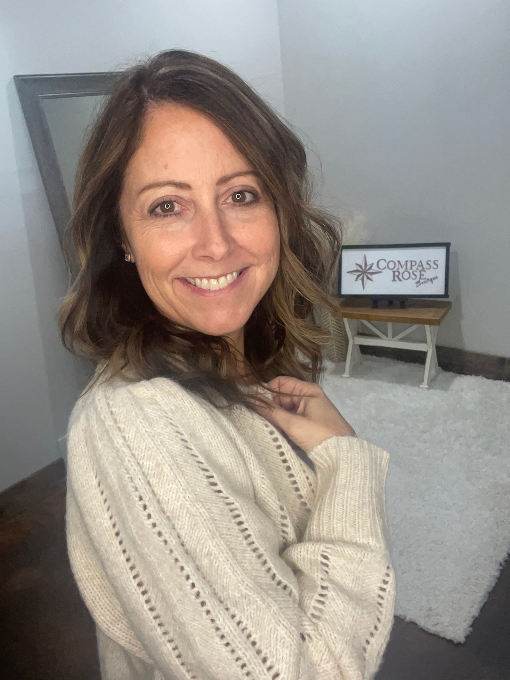 Soft Knit Eyelet Button Cardigan