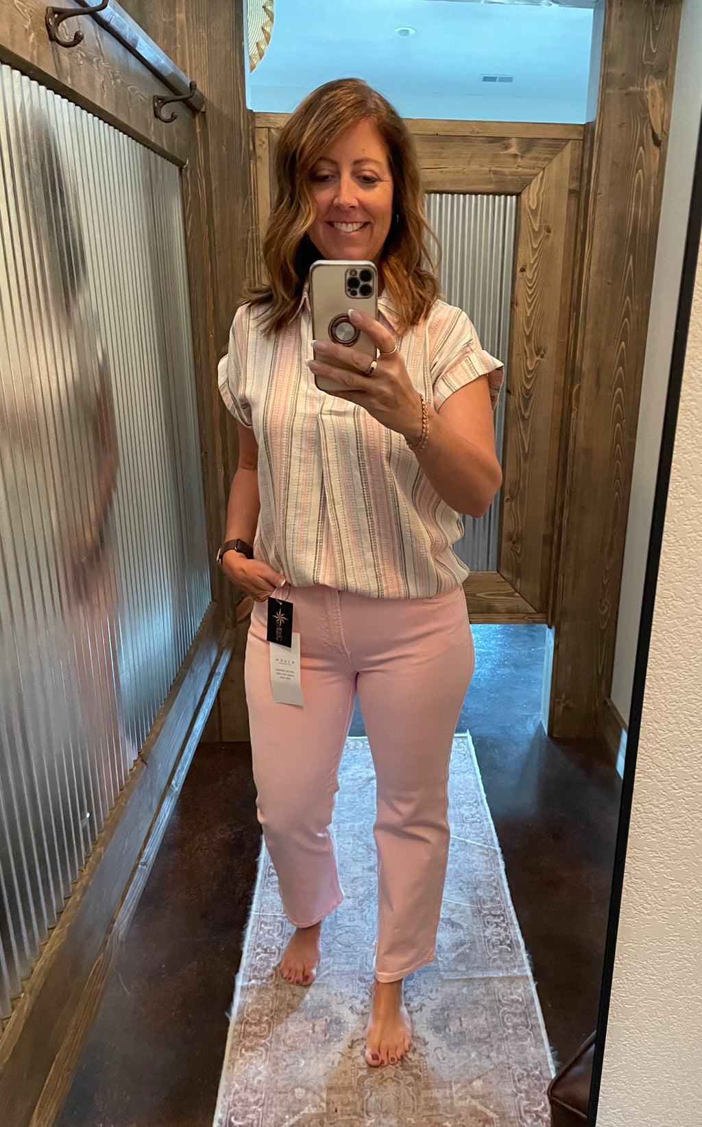 Risen HR Crop Straight Pants