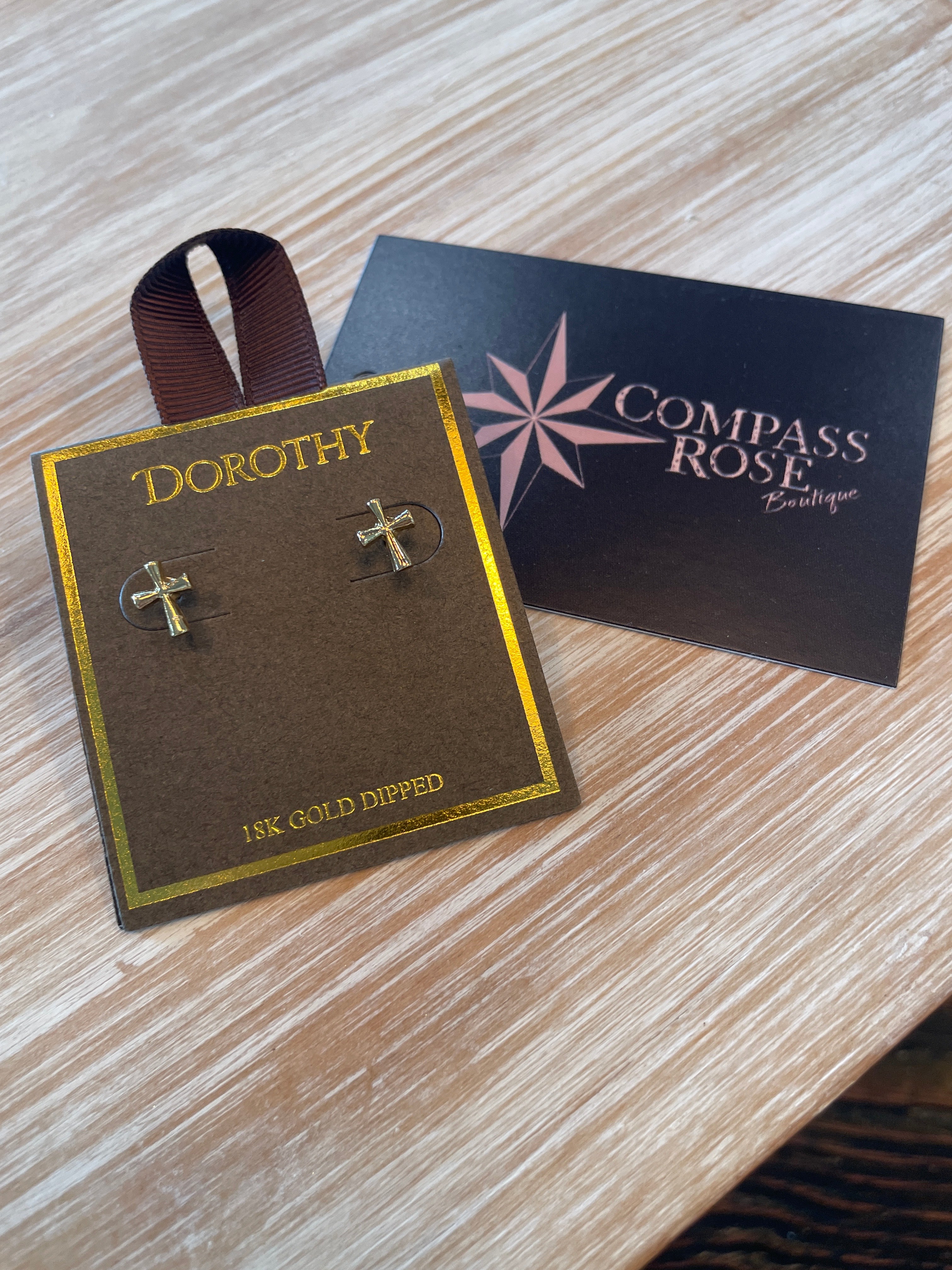 Dainty Cross Earrings