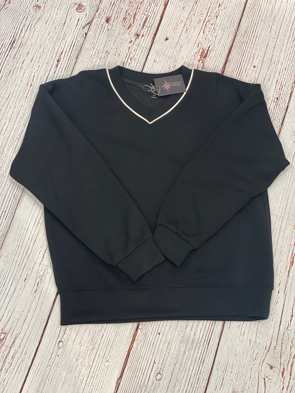 Modal Scuba V-Neck Piping Top