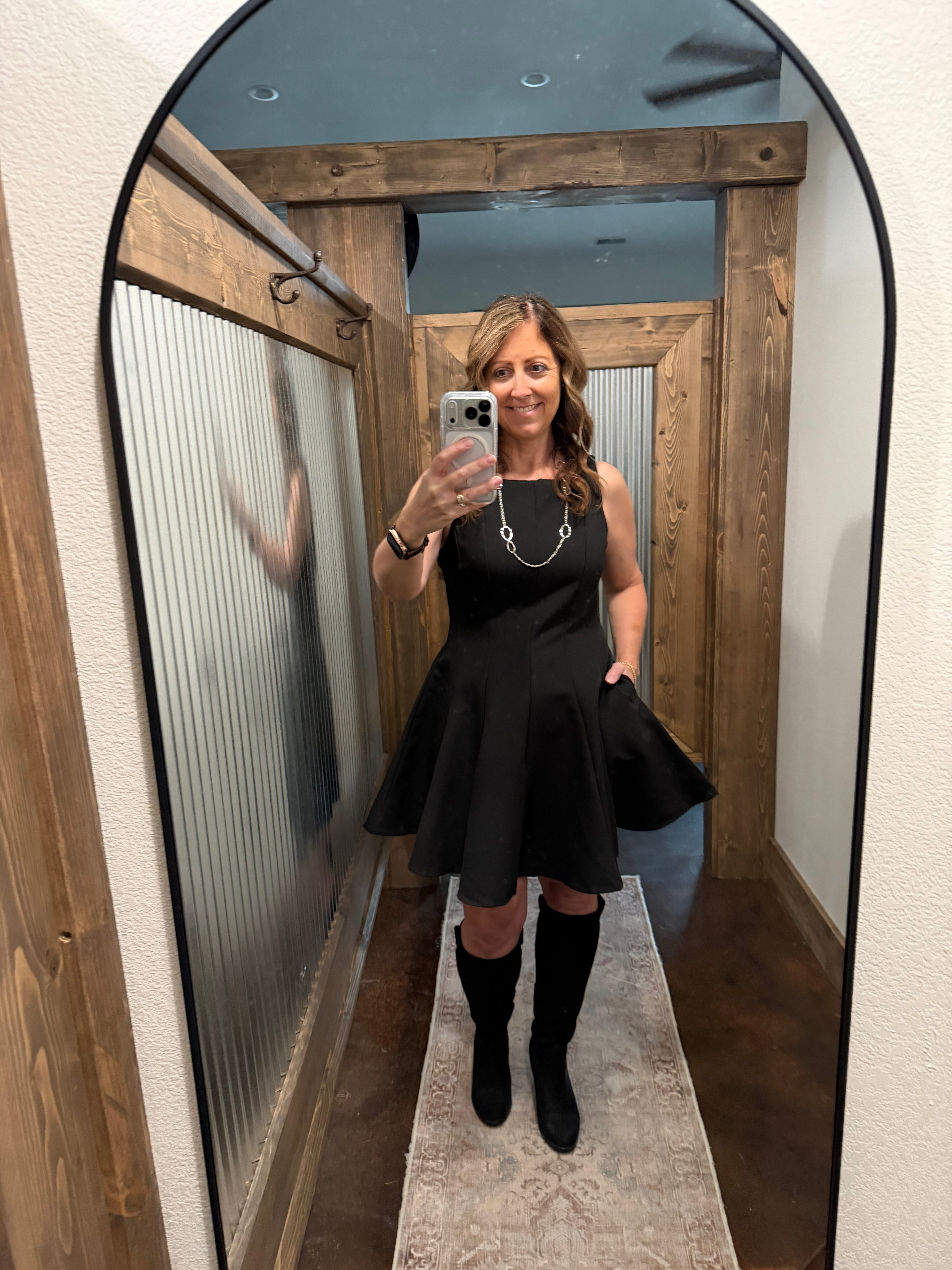 Sleeveless Fit And Flare Dress