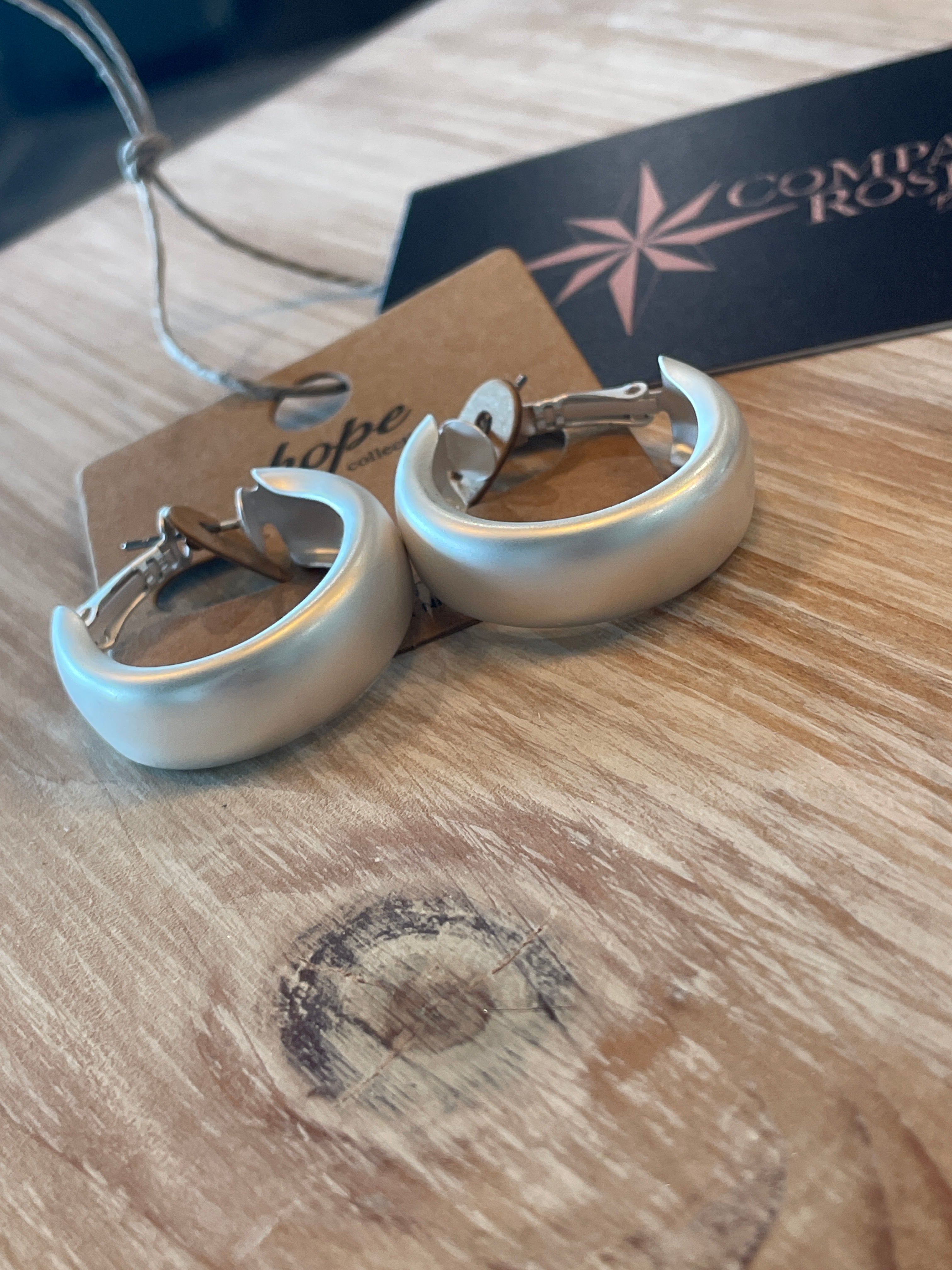 Silver Hoop Earrings
