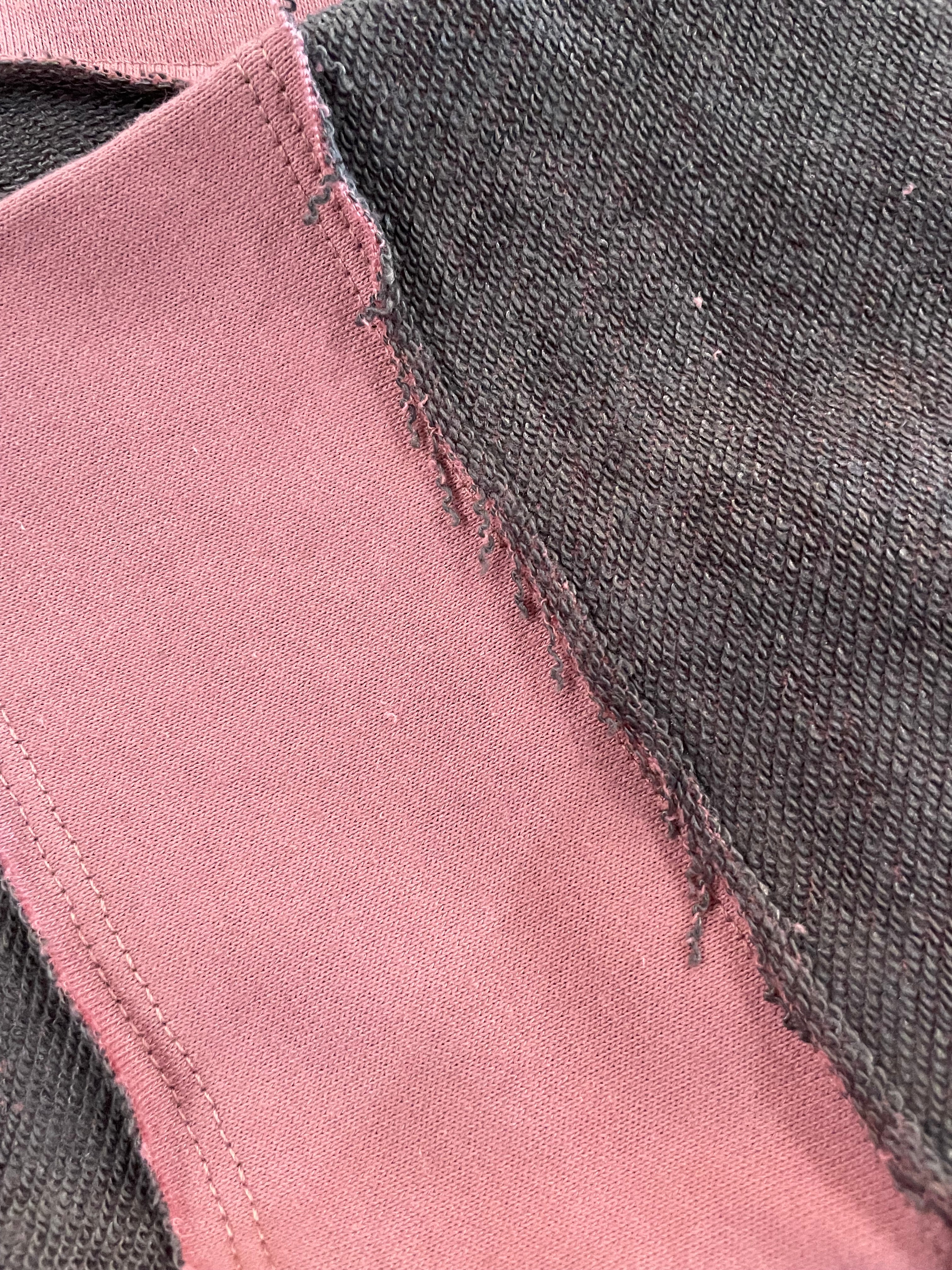 FRENCH TERRY OVER SIZED COLOR BLOCK TOP