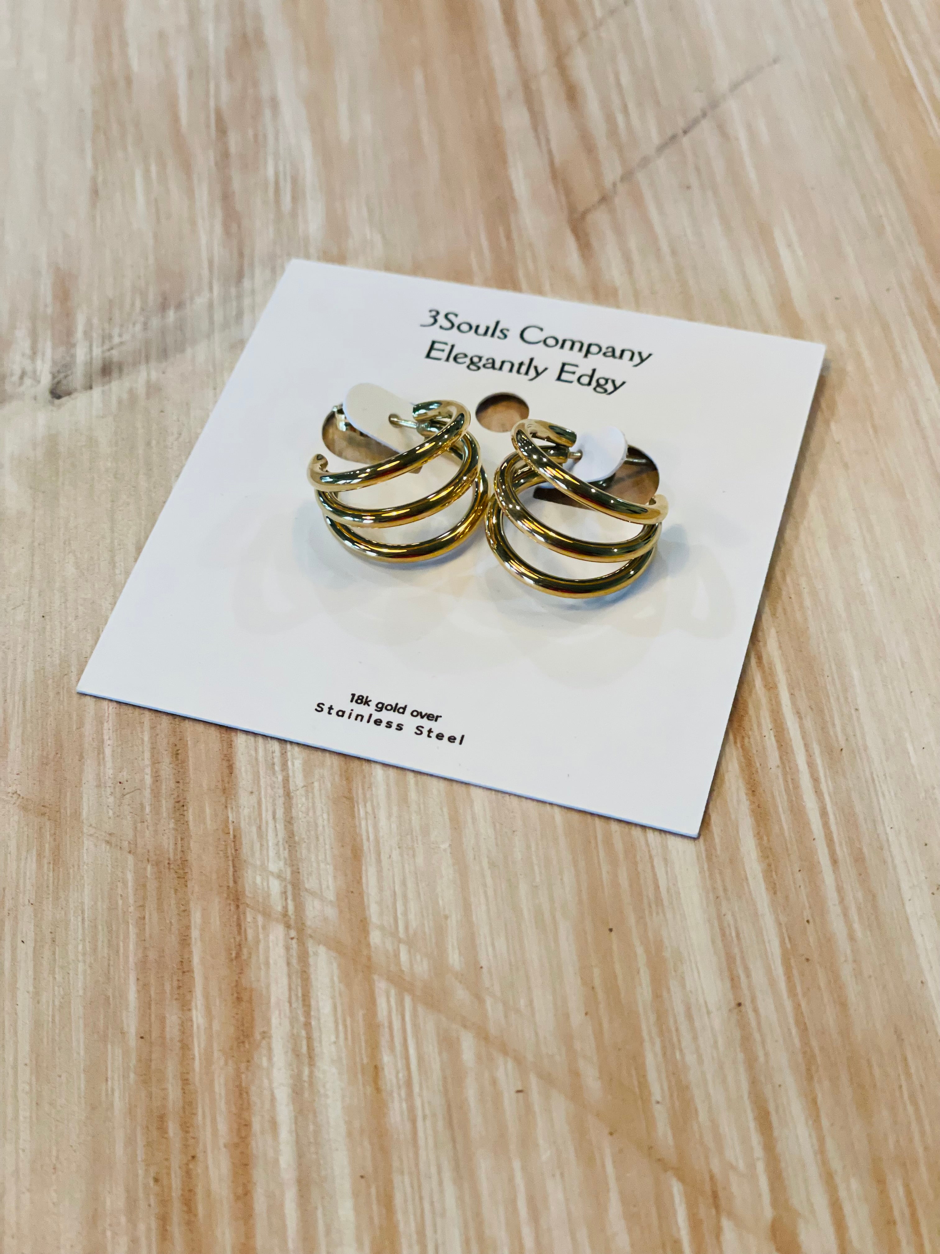 Triple Hug Earrings