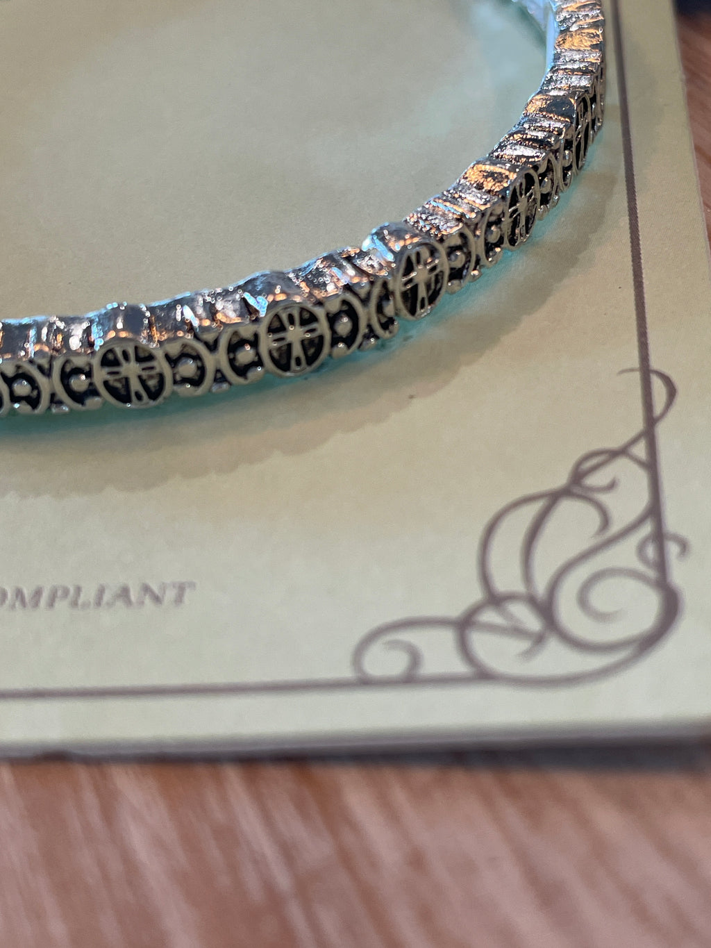 Cross Bangle Bracelet