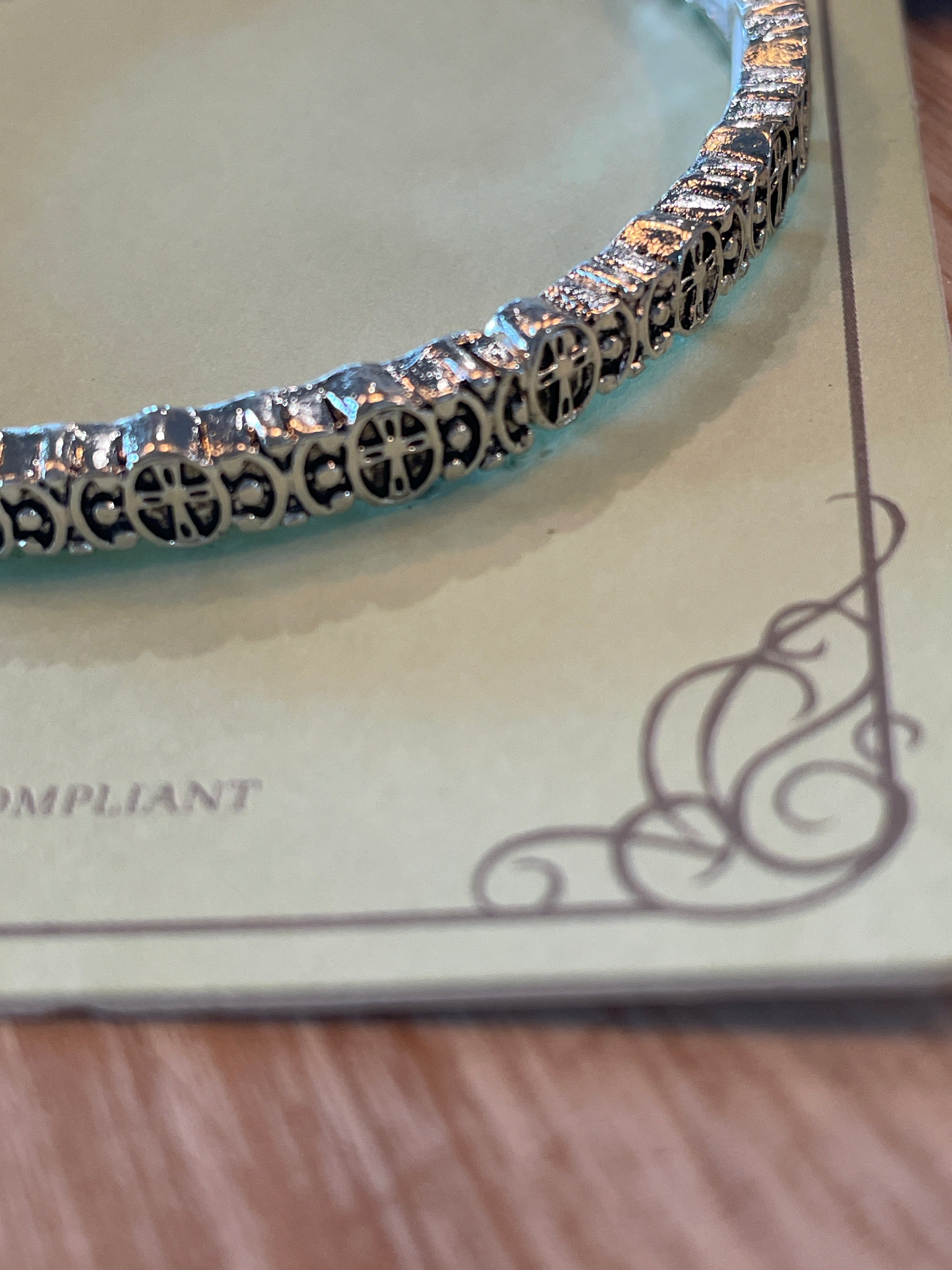 Cross Bangle Bracelet