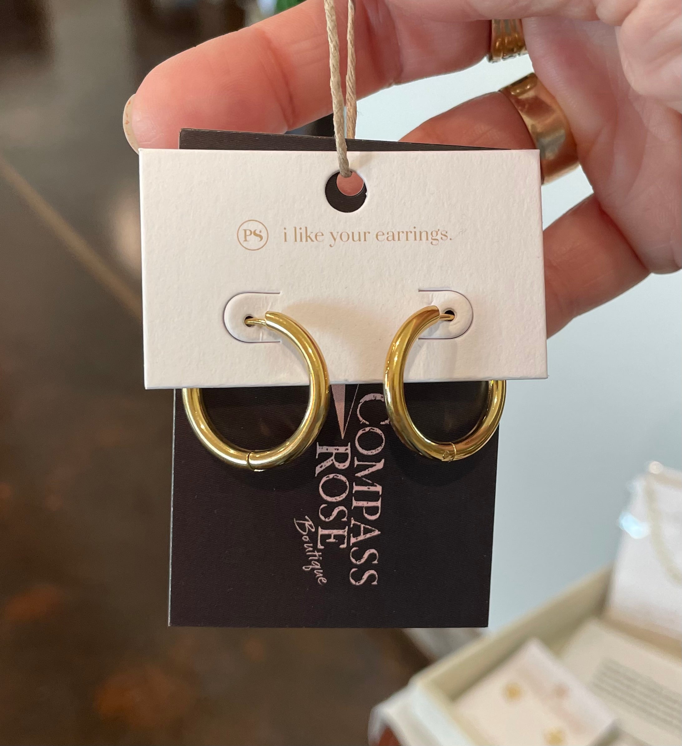 Sweetheart Hoop Earrings - WATERPROOF