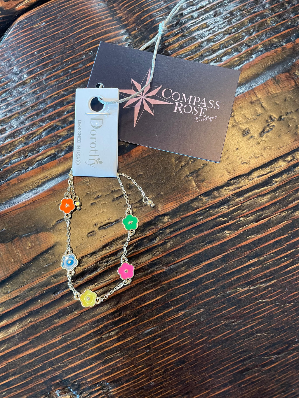 Multi Color Flower Bracelet